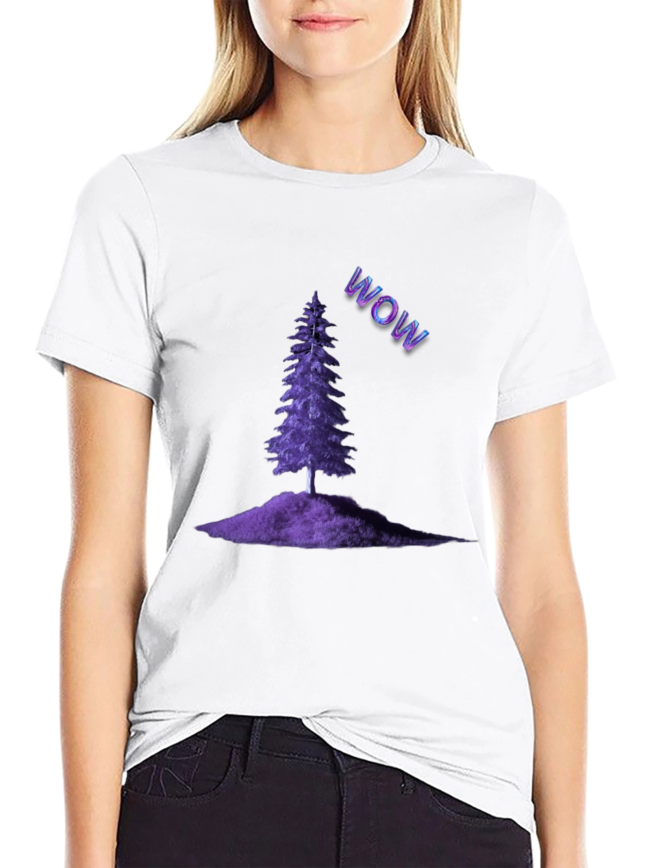 Purple Pine WOW Tee