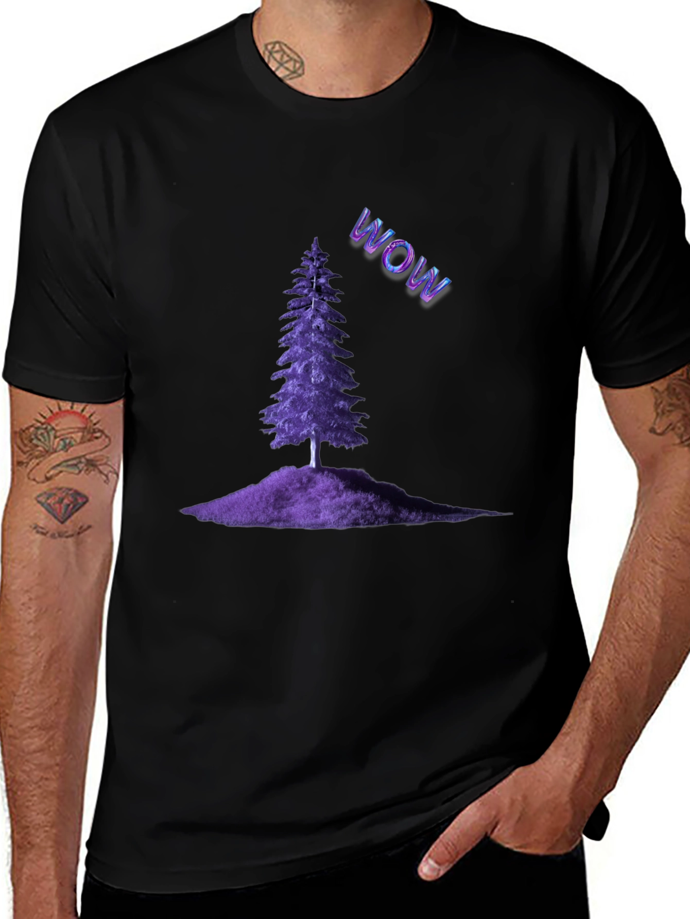 Purple Pine WOW Tee