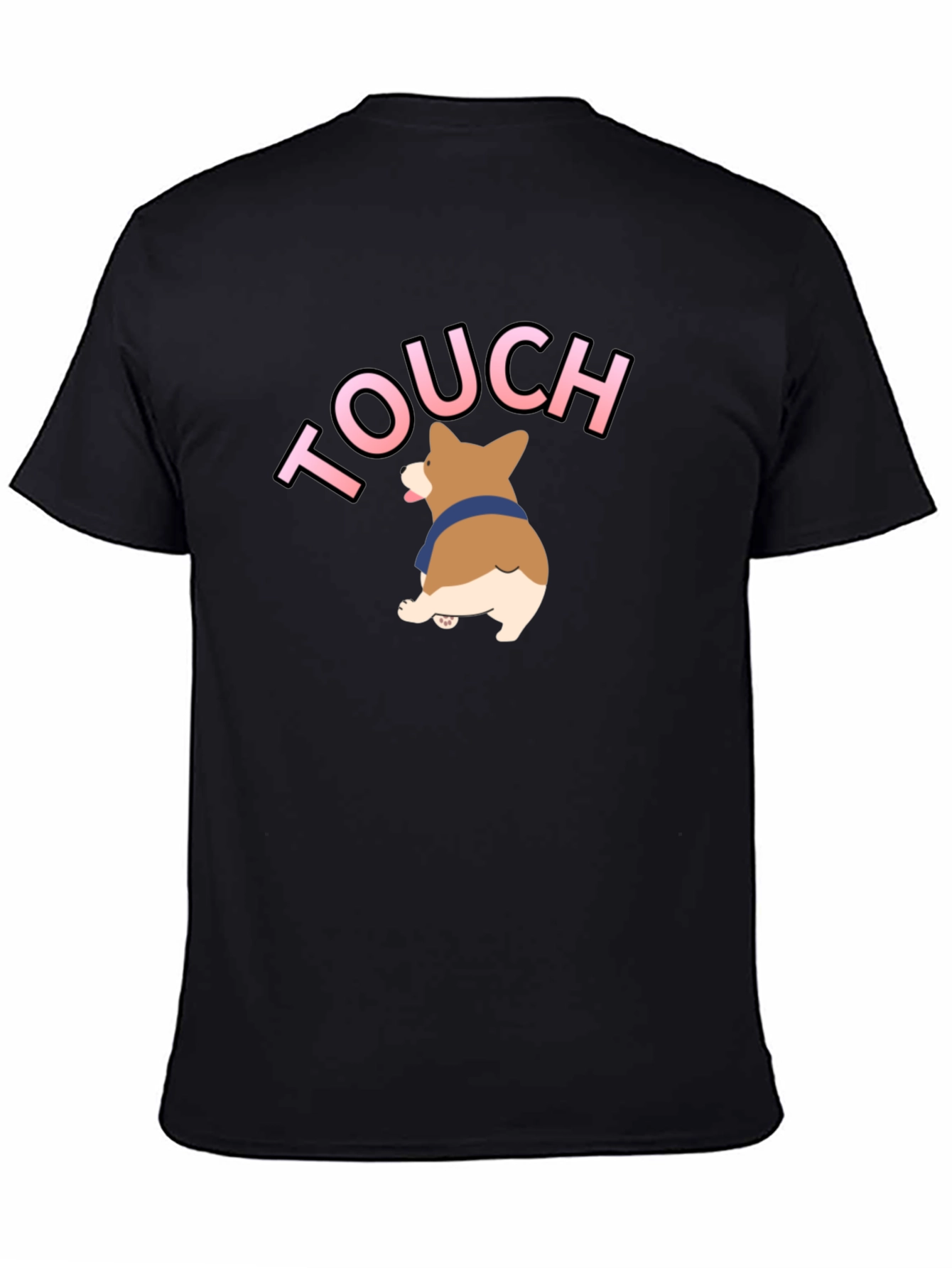 Touch Corgi T-Shirt - Black