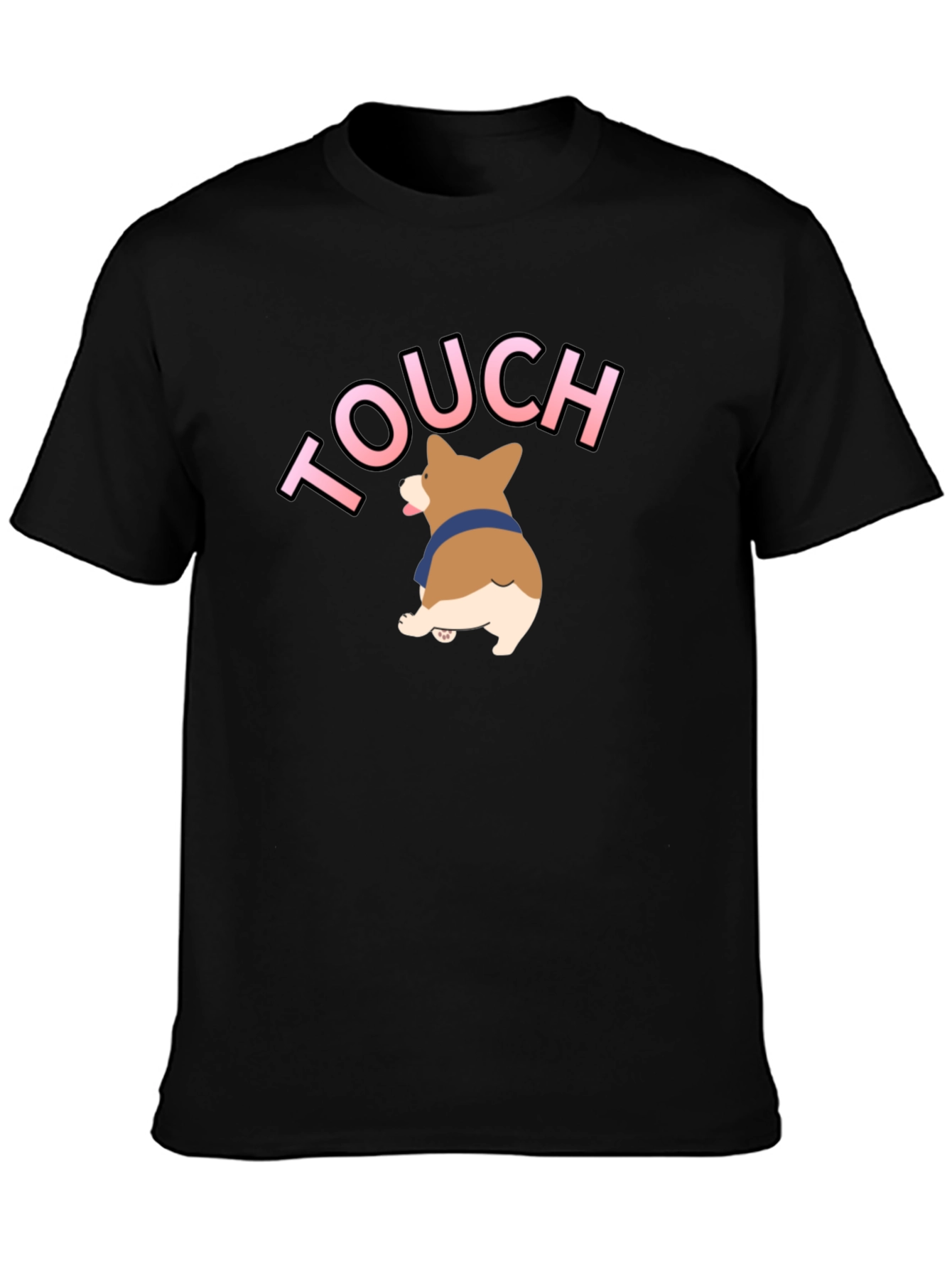 Touch Corgi T-Shirt - Black