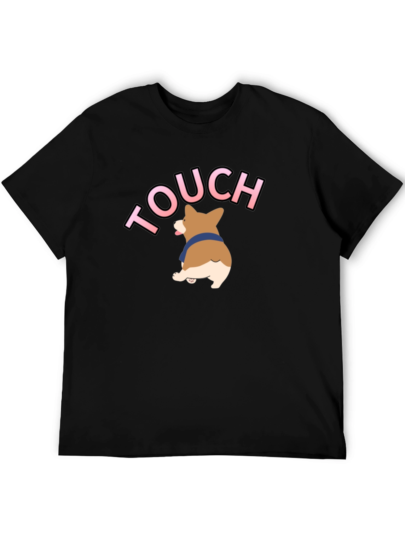 Touch Corgi T-Shirt - Black