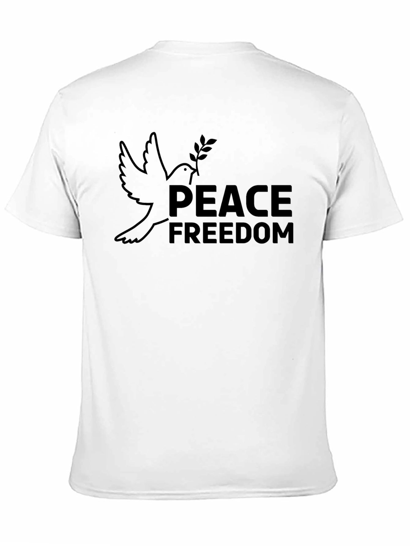 Peace & Freedom Graphic T-Shirt - Black