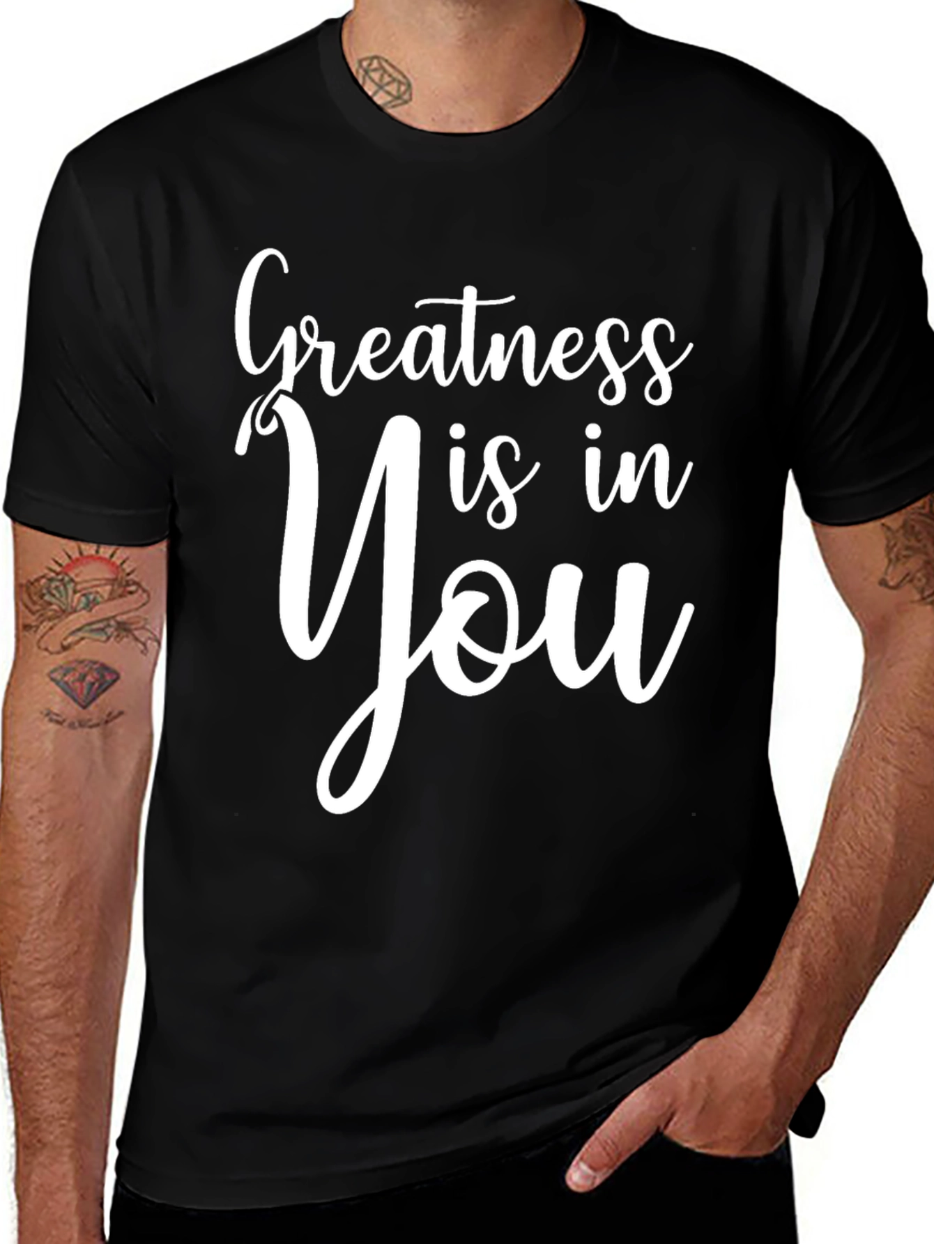 Greatness is in You Black T-Shirt