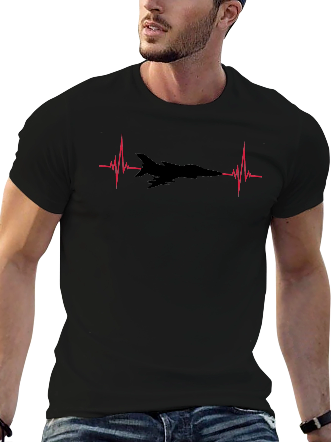 Jet Heartbeat Black T-Shirt