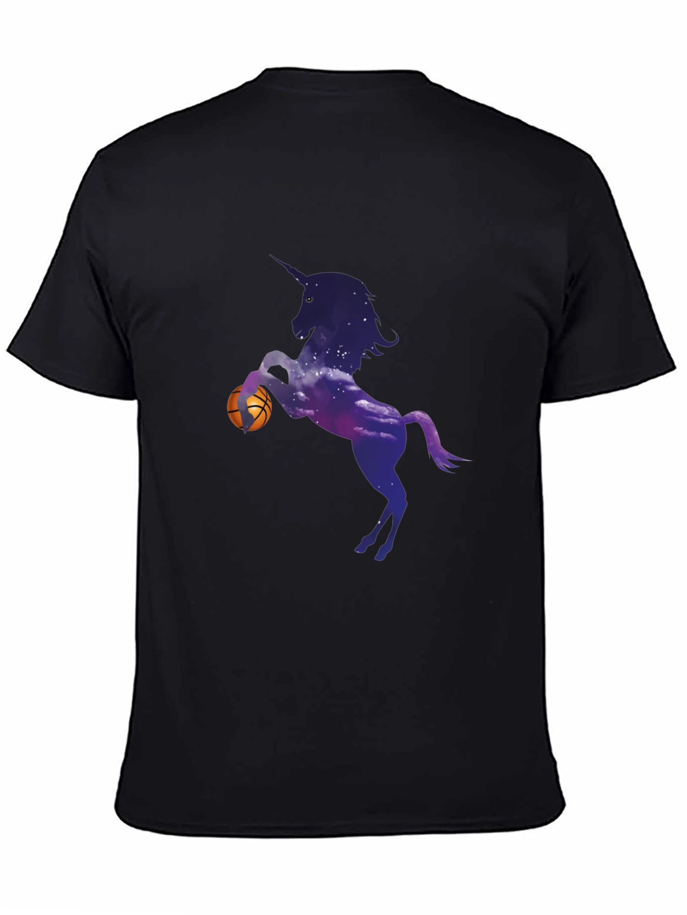 Unicorn Basketball Black T-Shirt