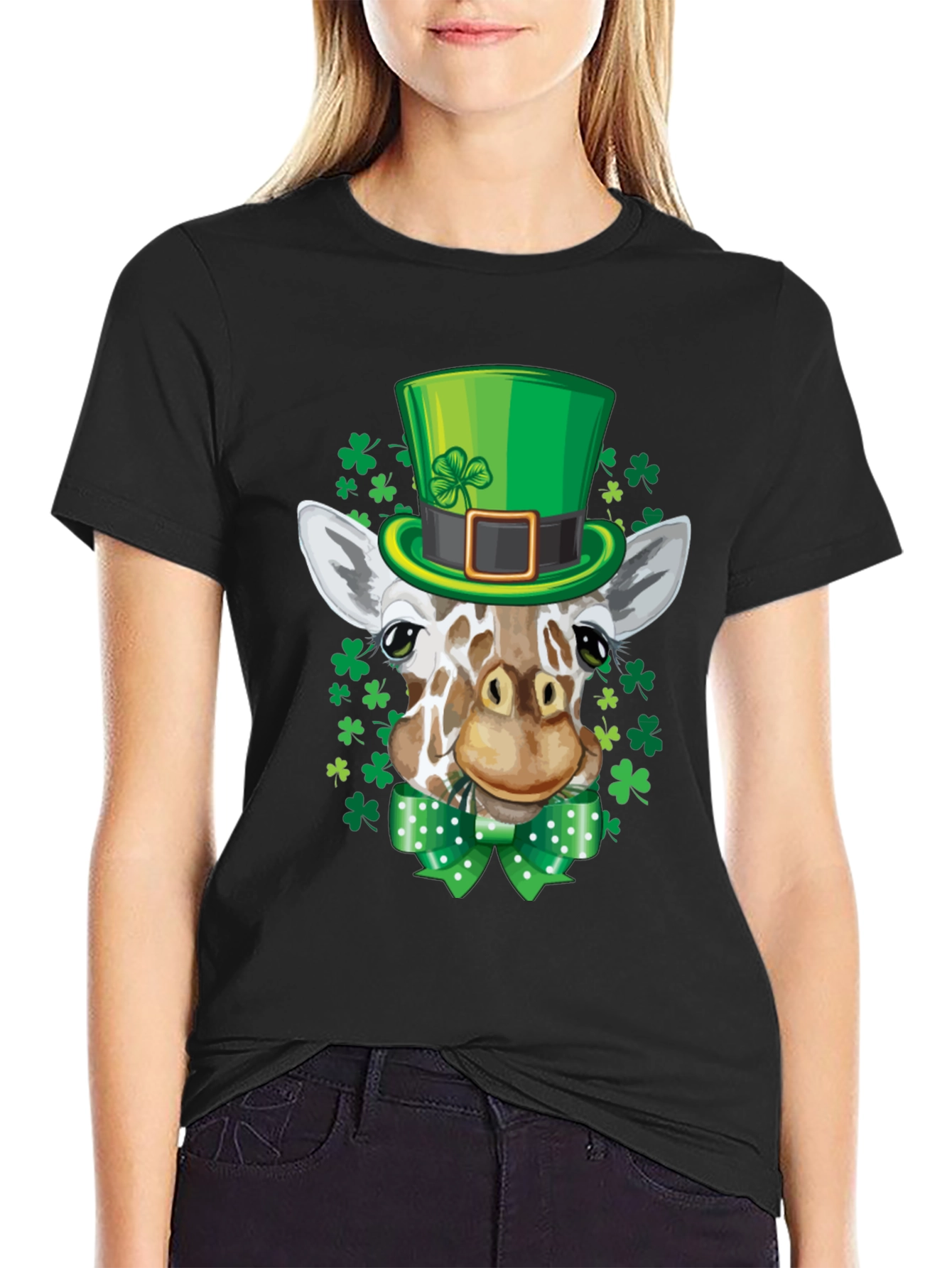 St. Patricks Day Giraffe T-Shirt
