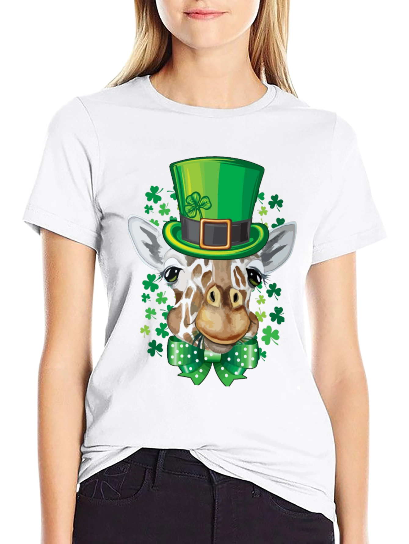 St. Patricks Day Giraffe T-Shirt