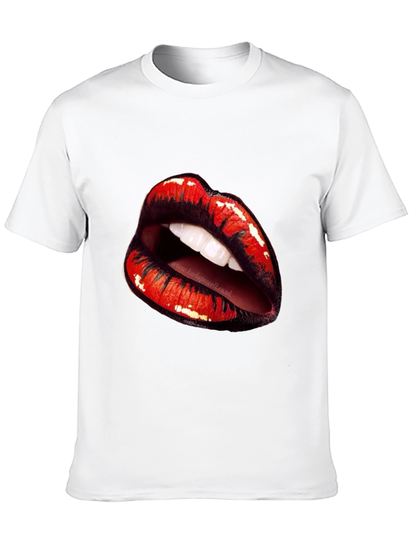 Lips Graphic Black T-Shirt
