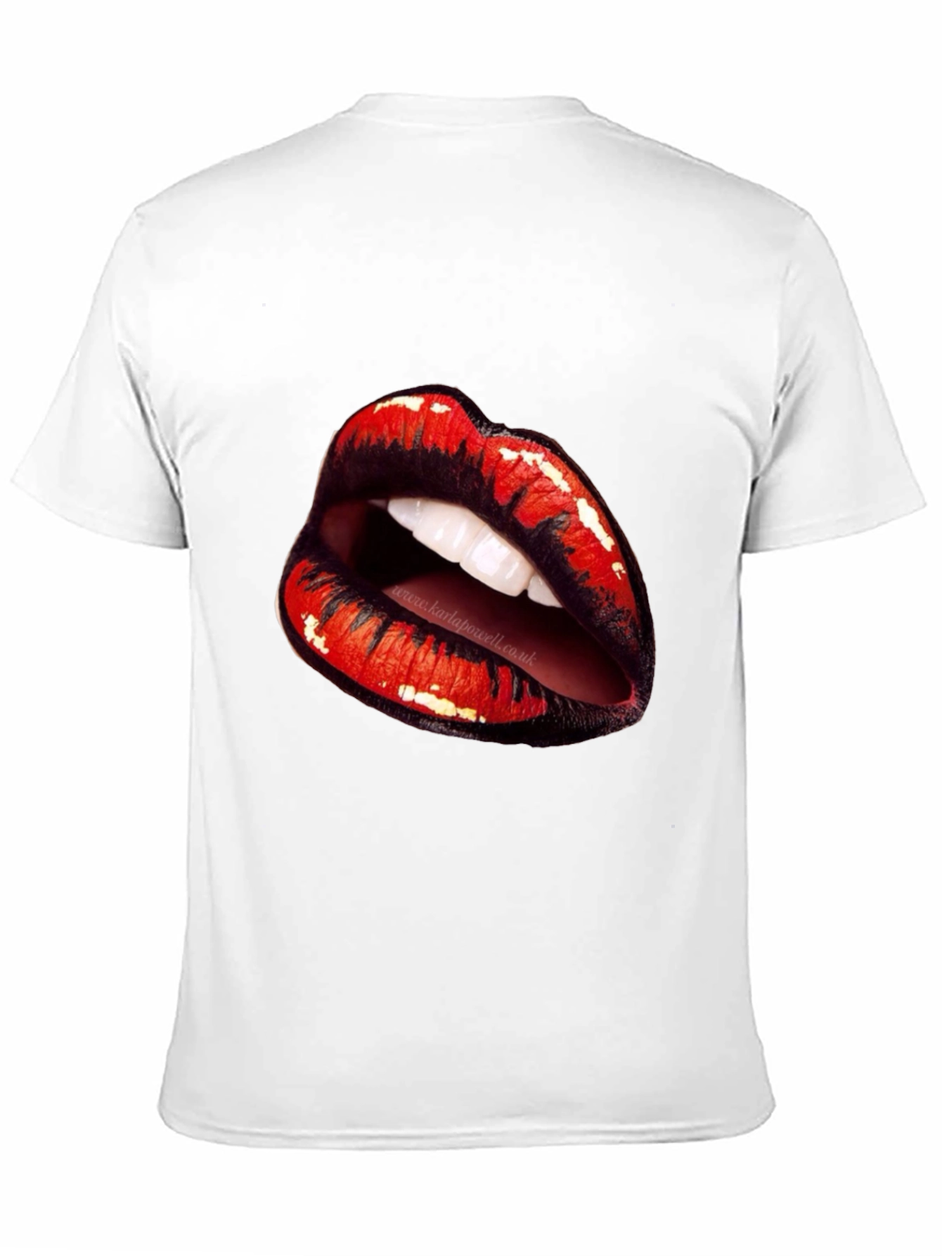 Lips Graphic Black T-Shirt