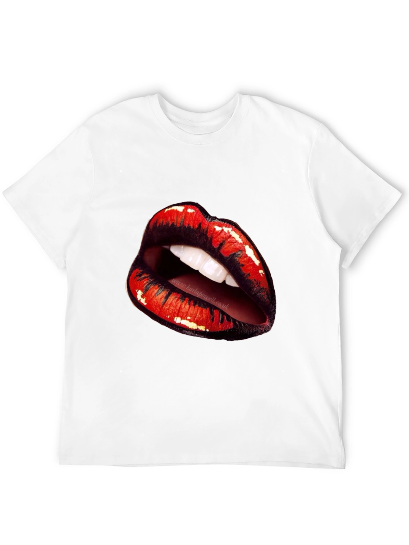 Lips Graphic Black T-Shirt