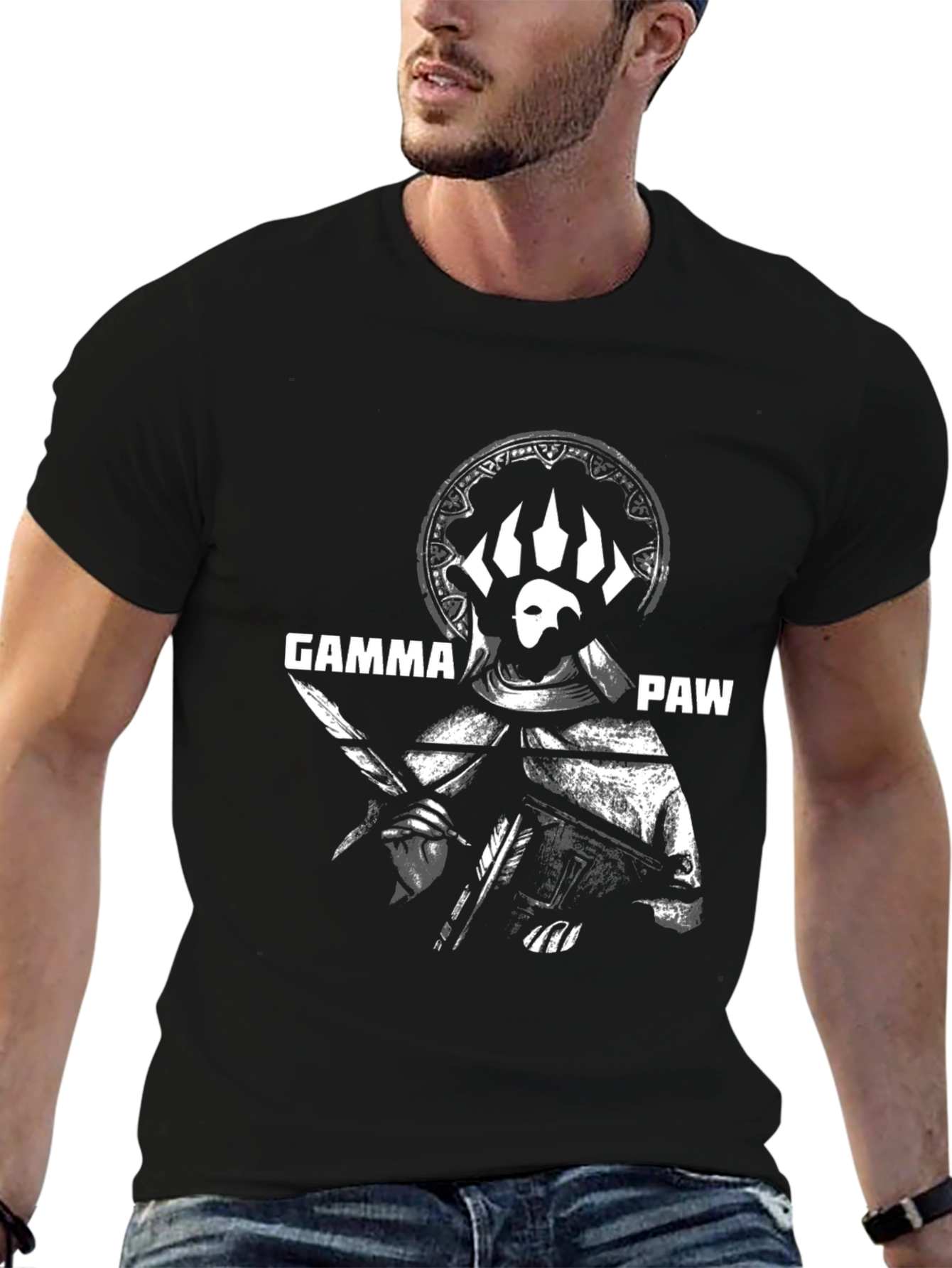 Gamma Paw Graphic Tee - Black