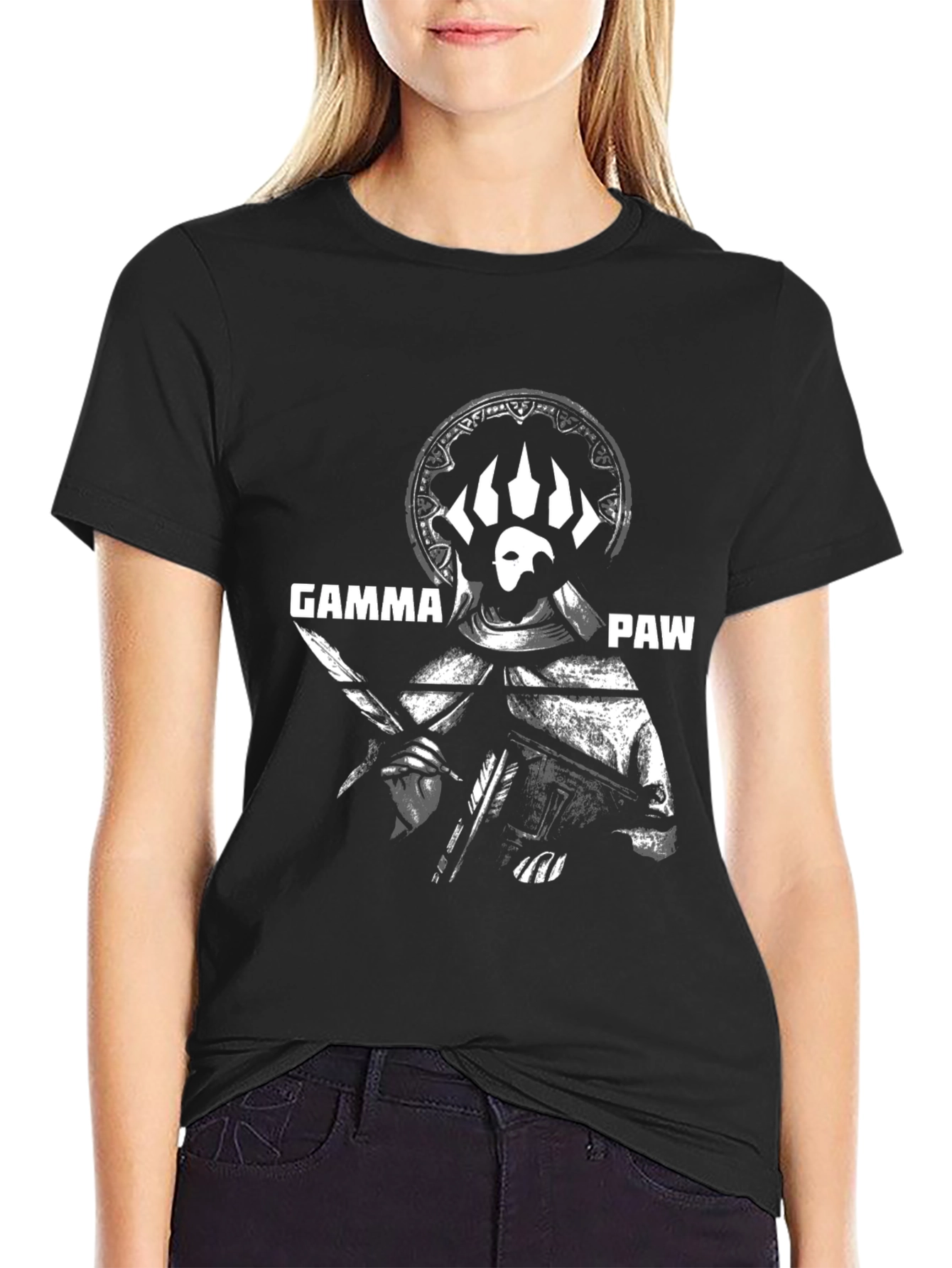 Gamma Paw Graphic Tee - Black