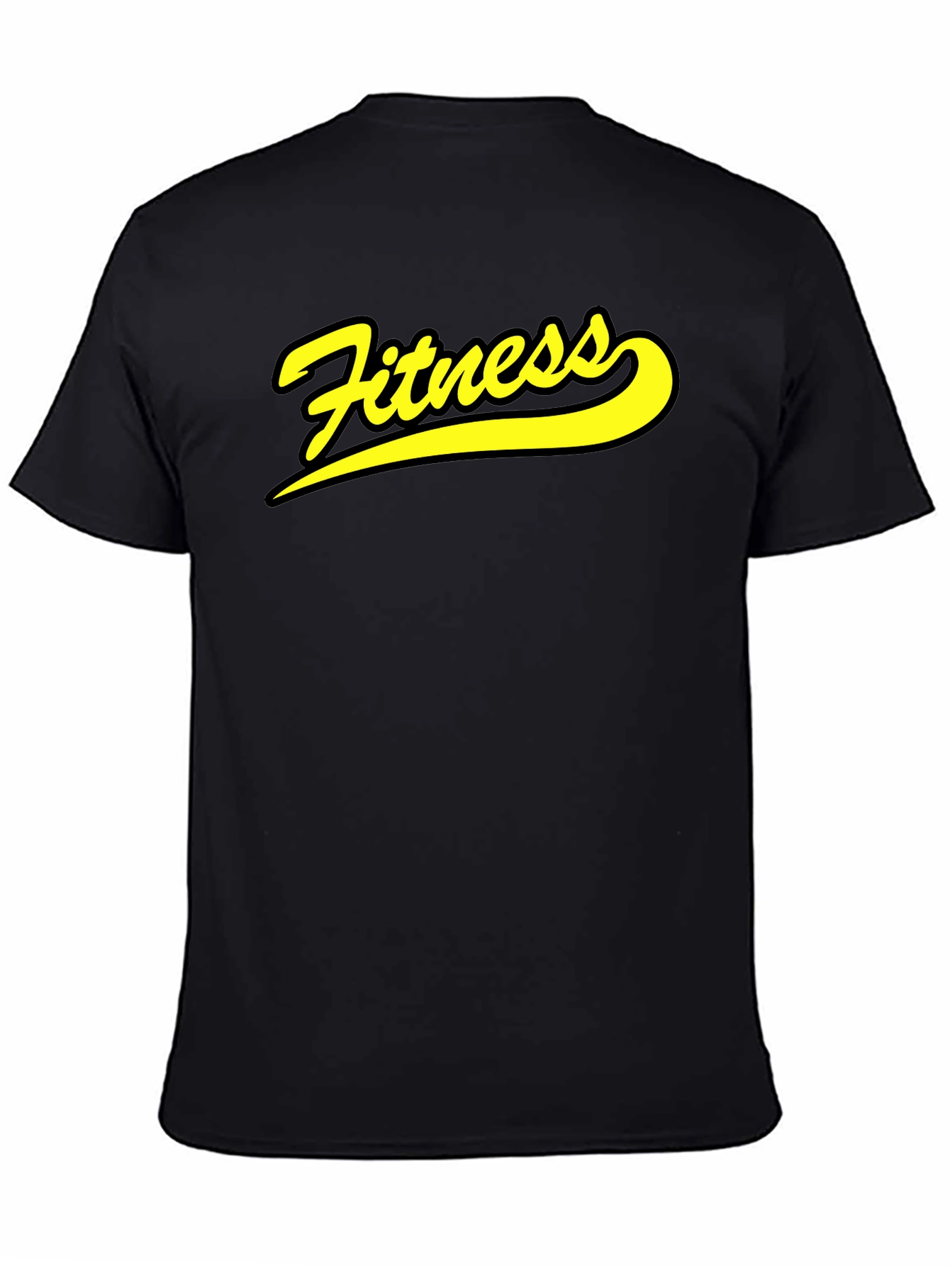 Fitness Graphic Print Crew Neck T-Shirt
