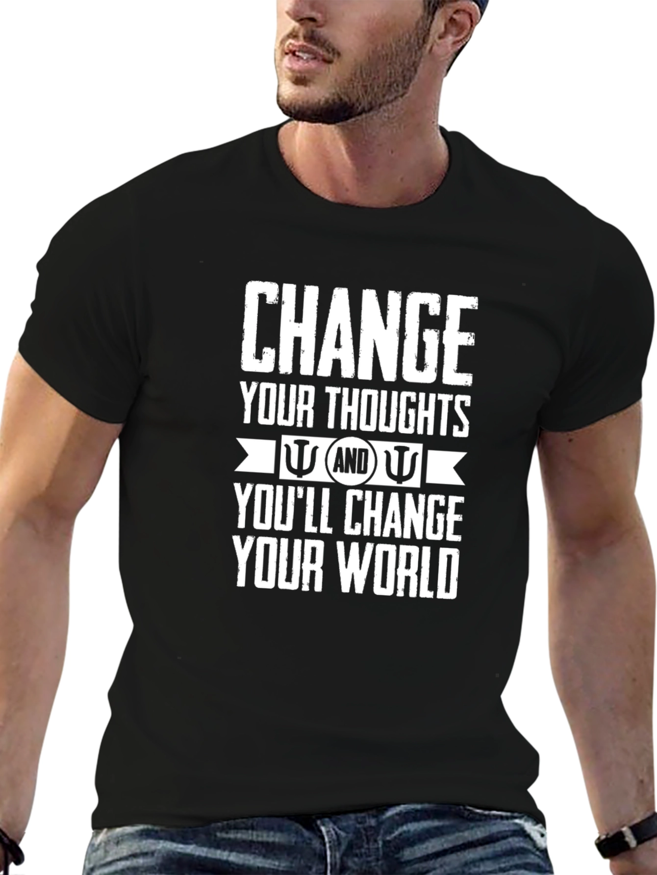 Change Your Thoughts Black T-Shirt
