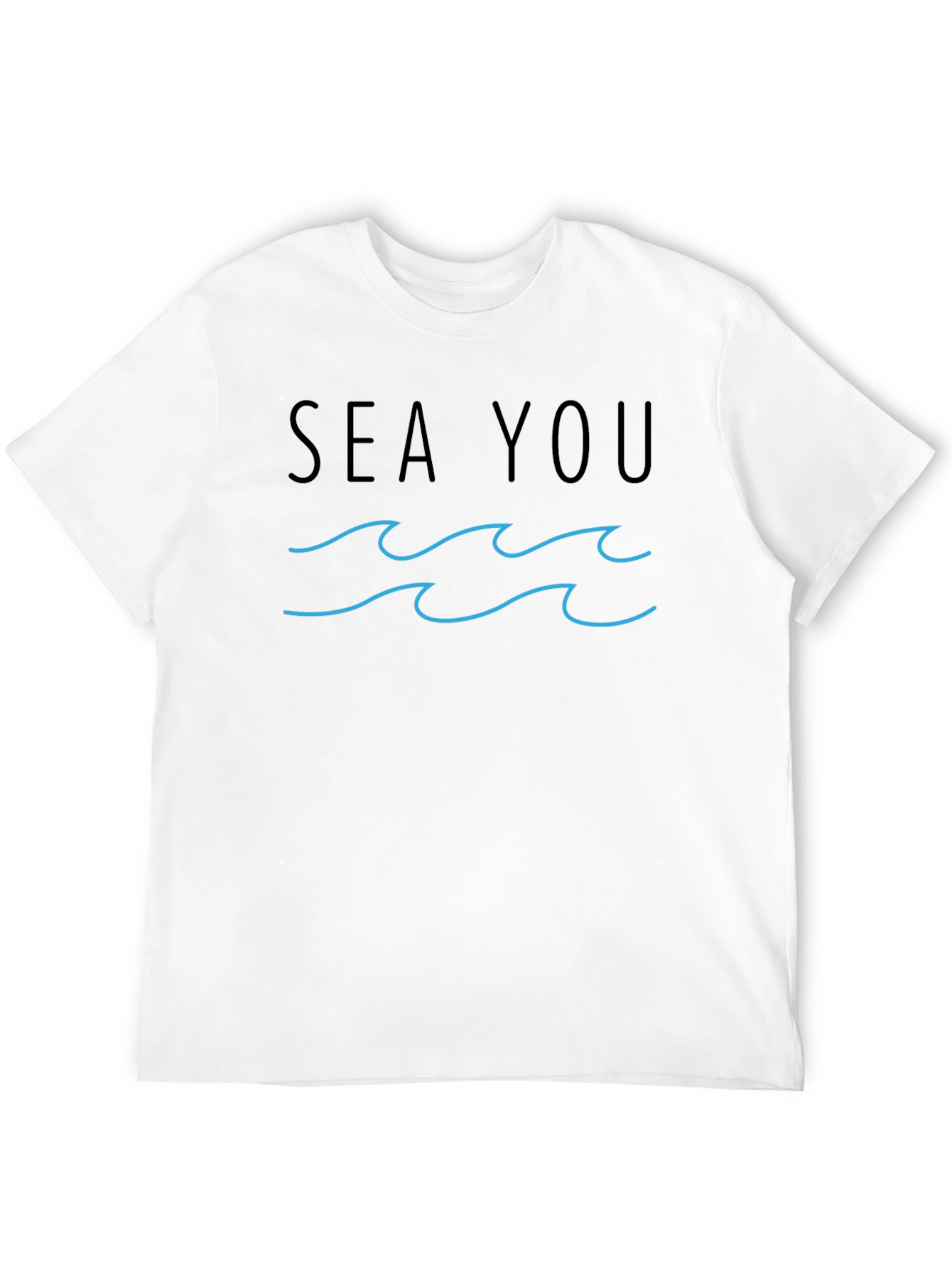 Sea You Graphic Tee - Black Cotton T-Shirt