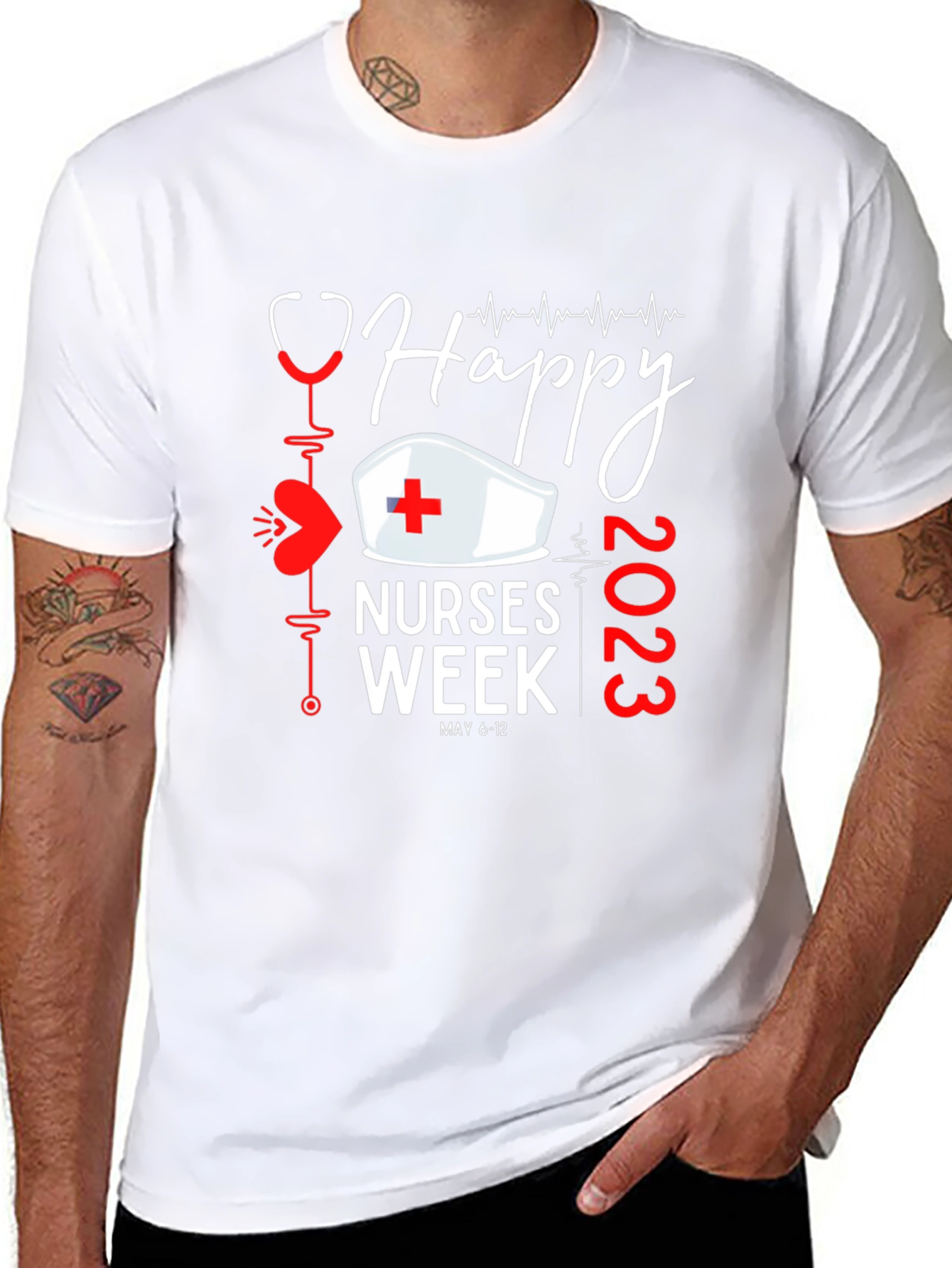 Happy Nurses Week 2023 Black T-Shirt