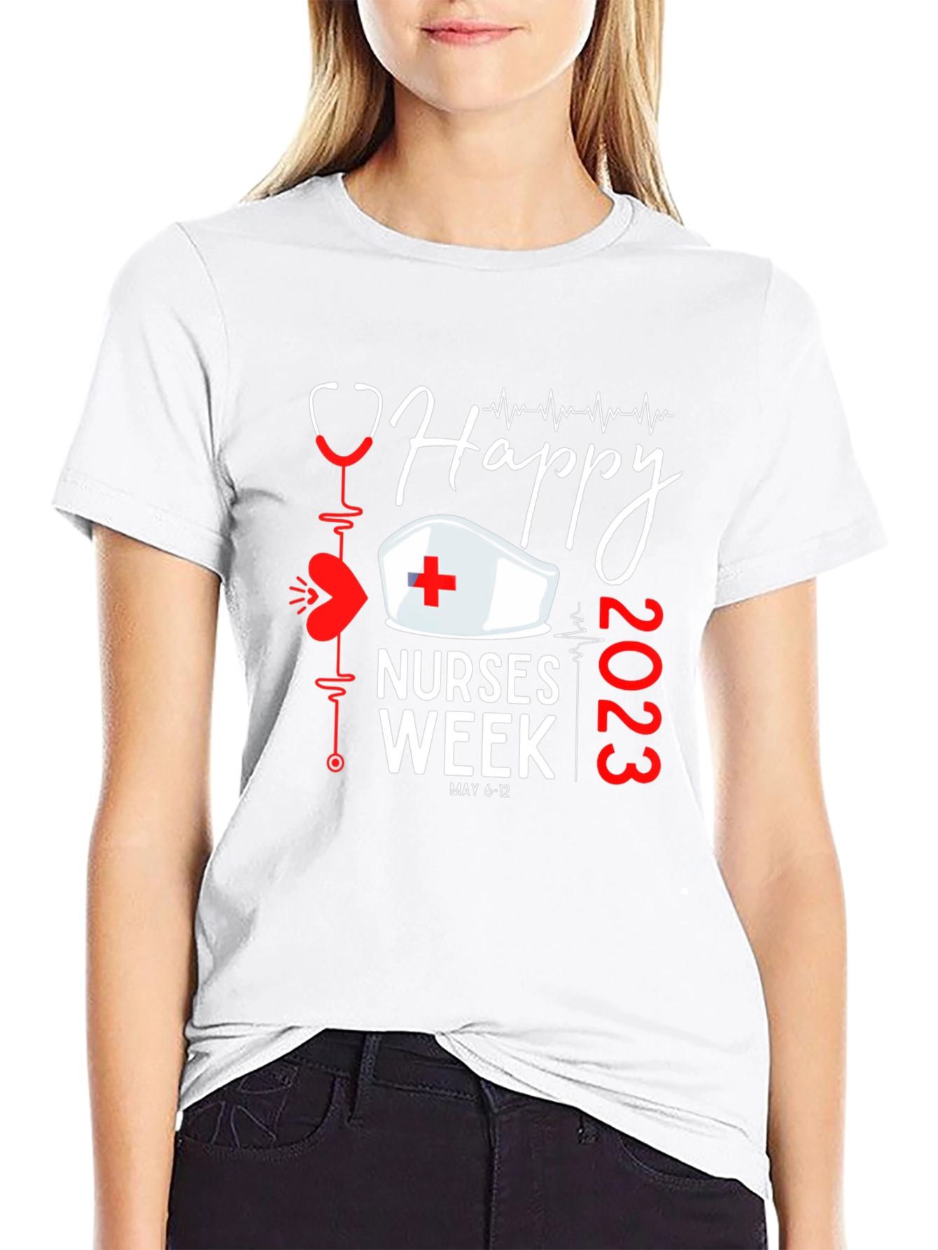 Happy Nurses Week 2023 Black T-Shirt
