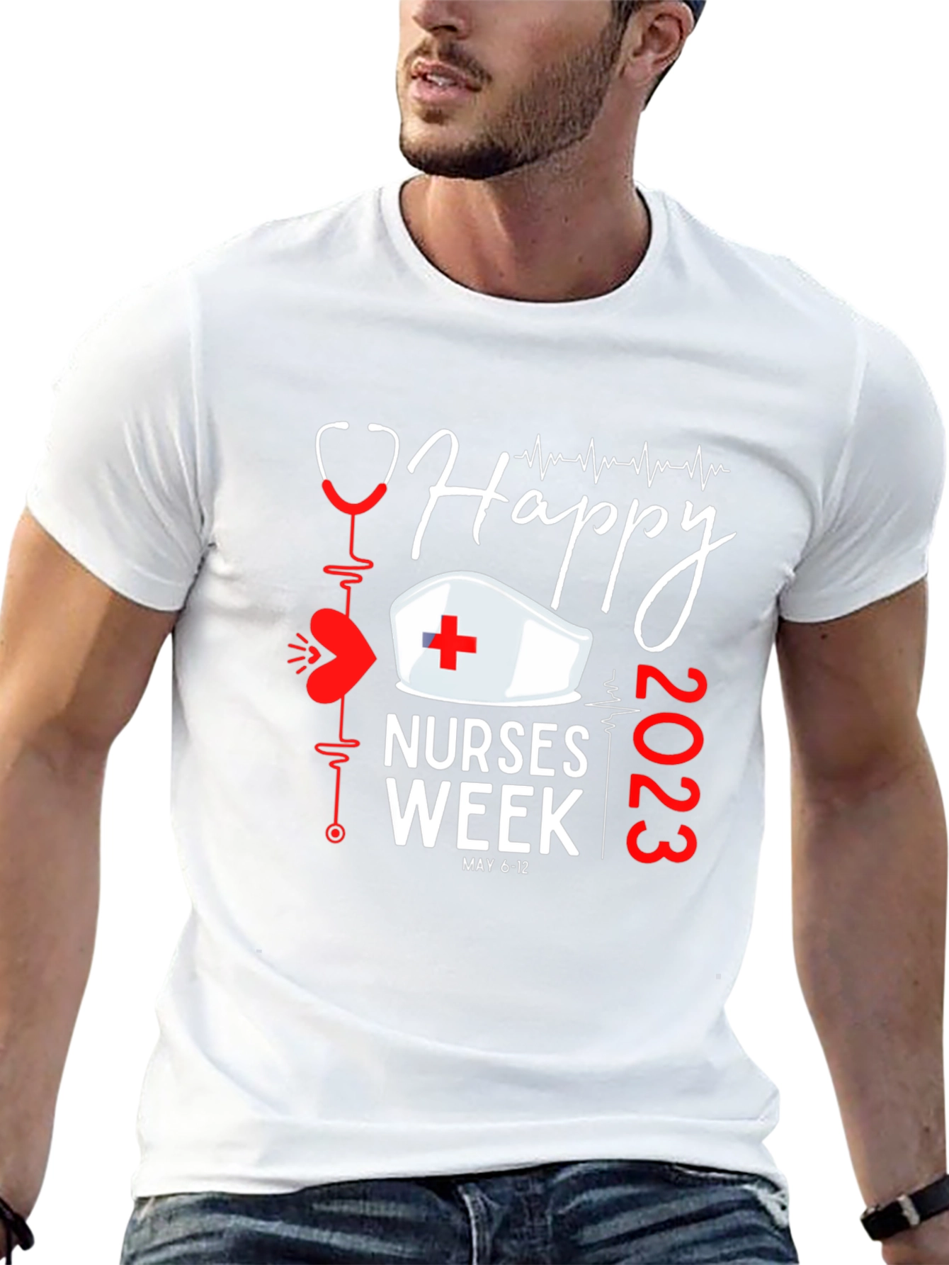 Happy Nurses Week 2023 Black T-Shirt