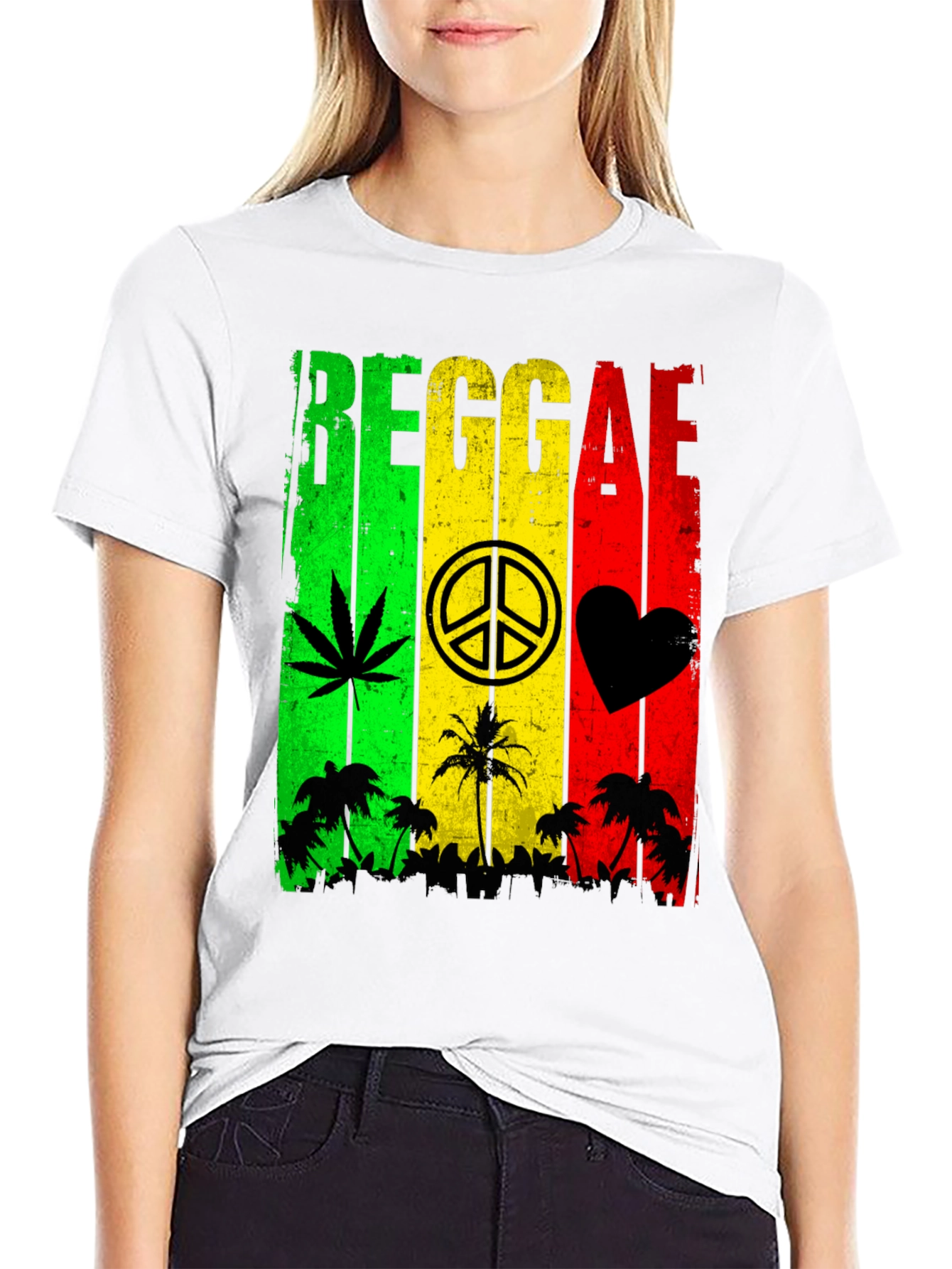 Reggae Rasta Style Graphic T-Shirt