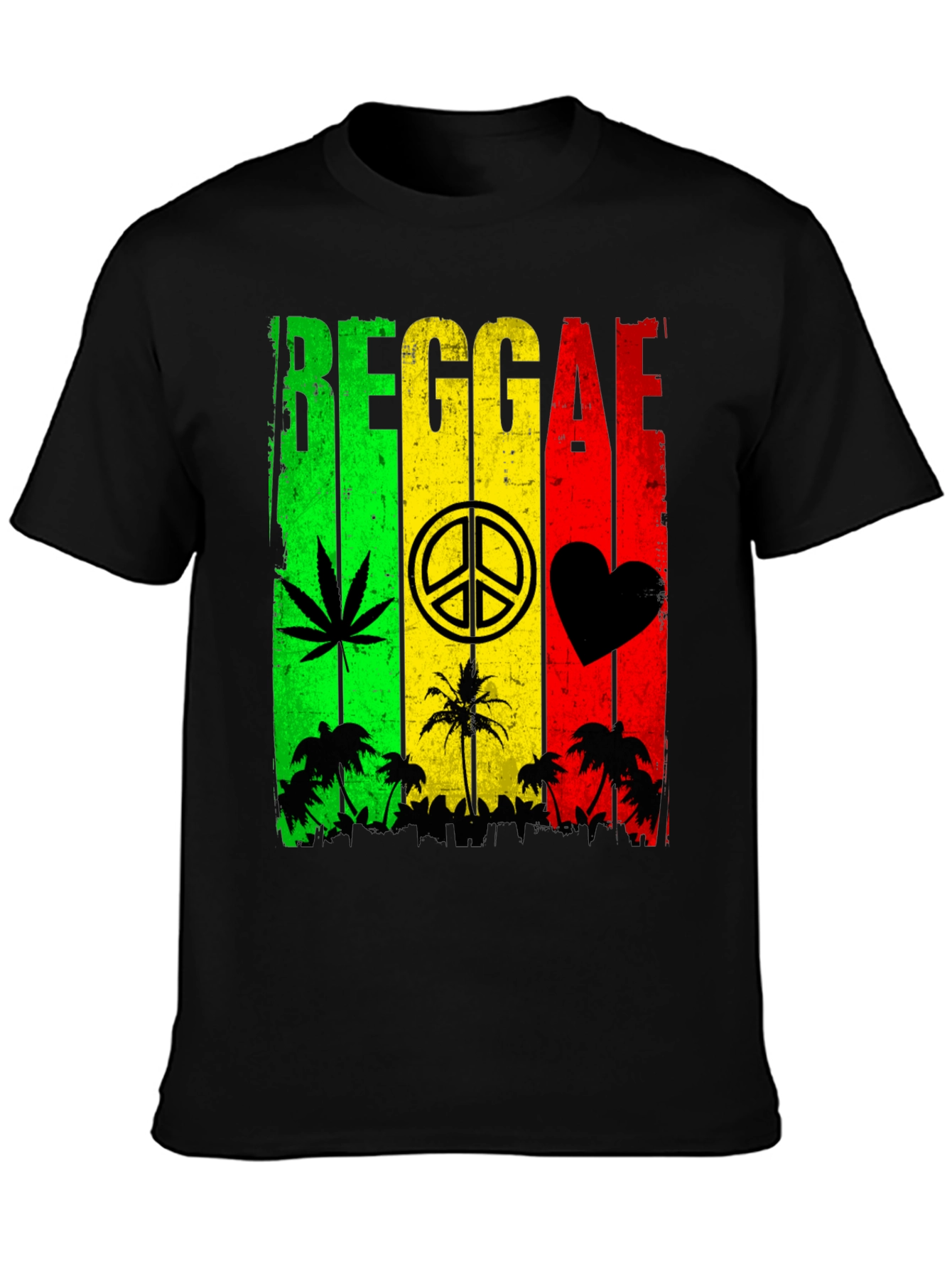 Reggae Rasta Style Graphic T-Shirt