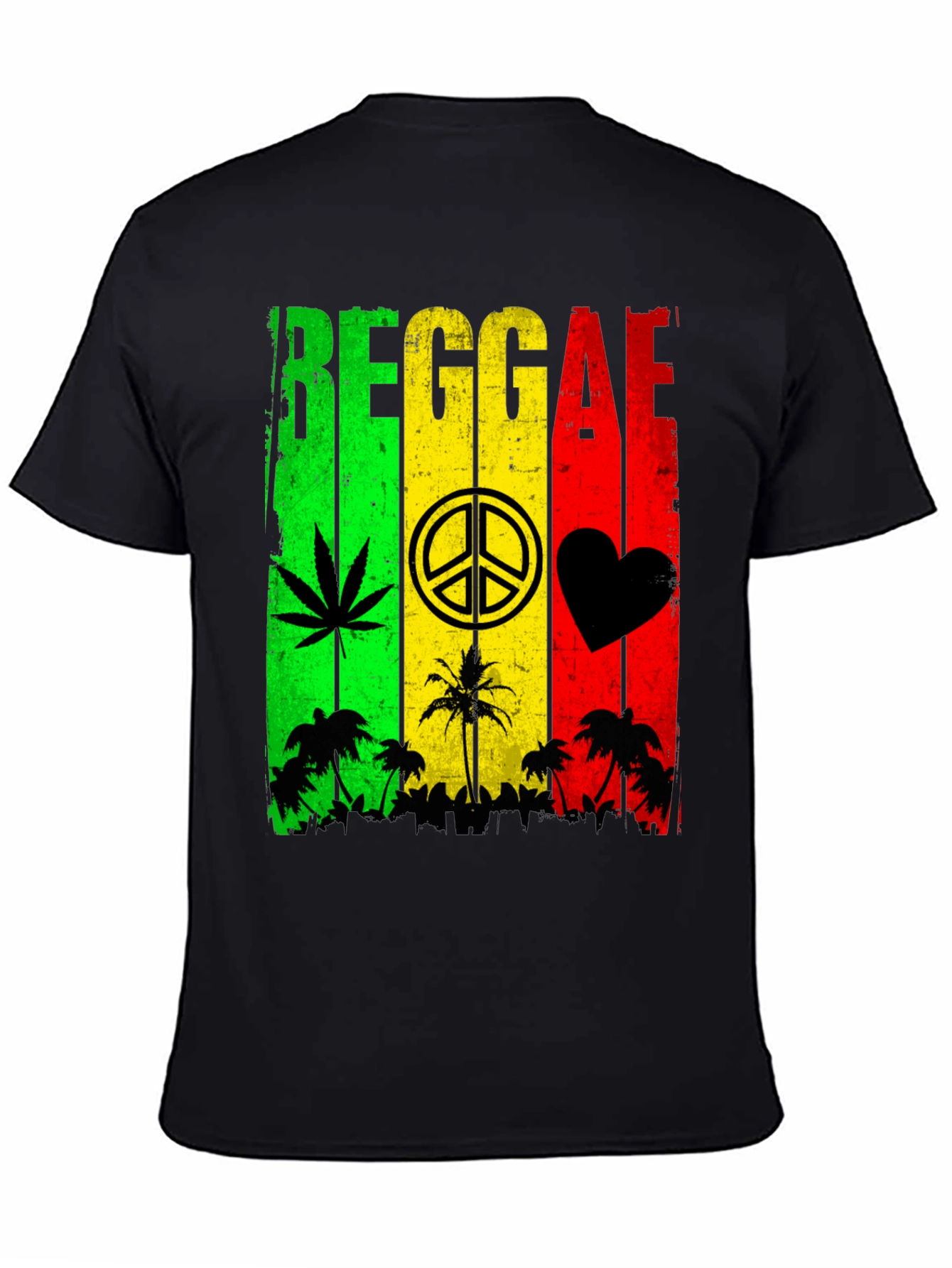 Reggae Rasta Style Graphic T-Shirt