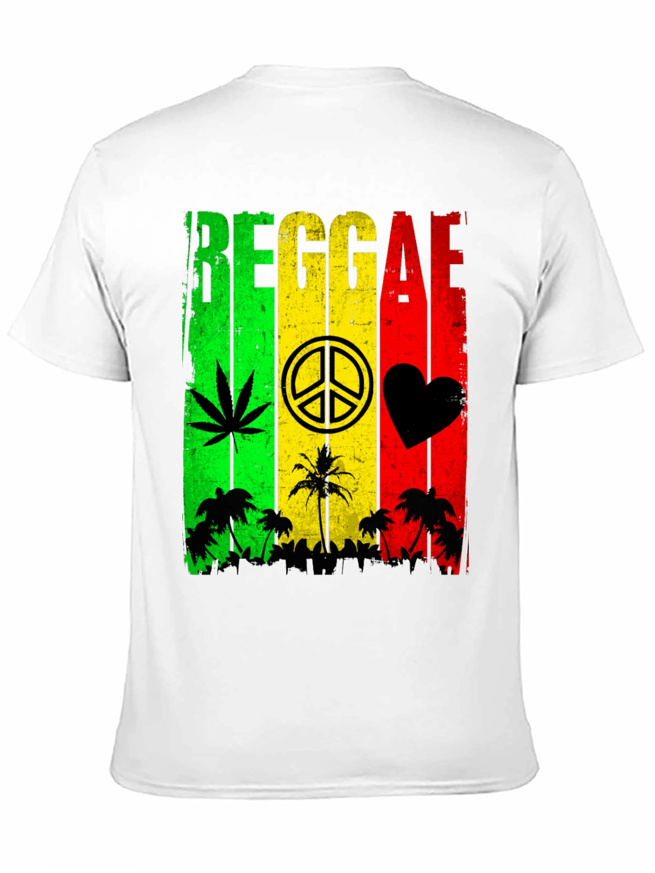 Reggae Rasta Style Graphic T-Shirt