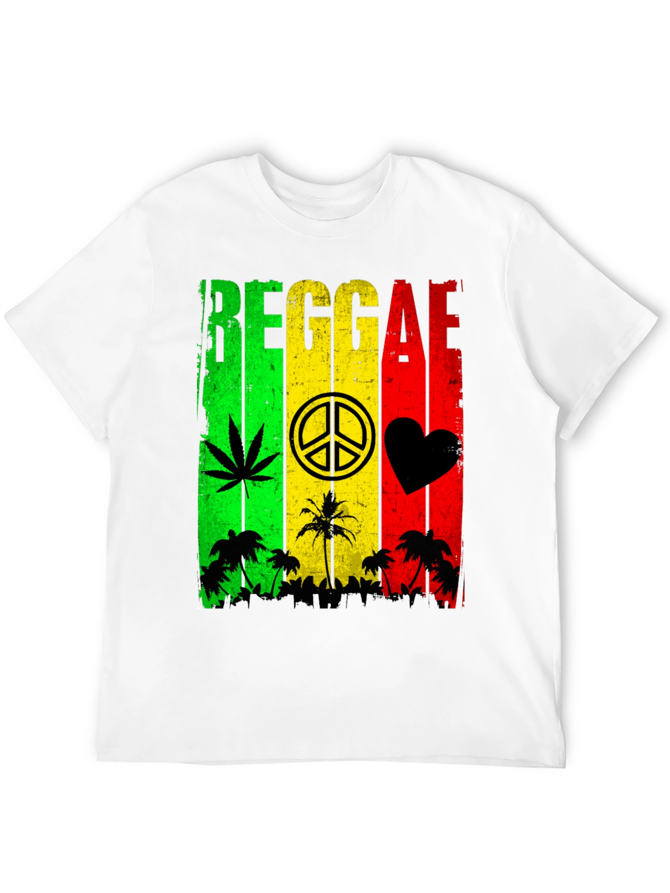 Reggae Rasta Style Graphic T-Shirt