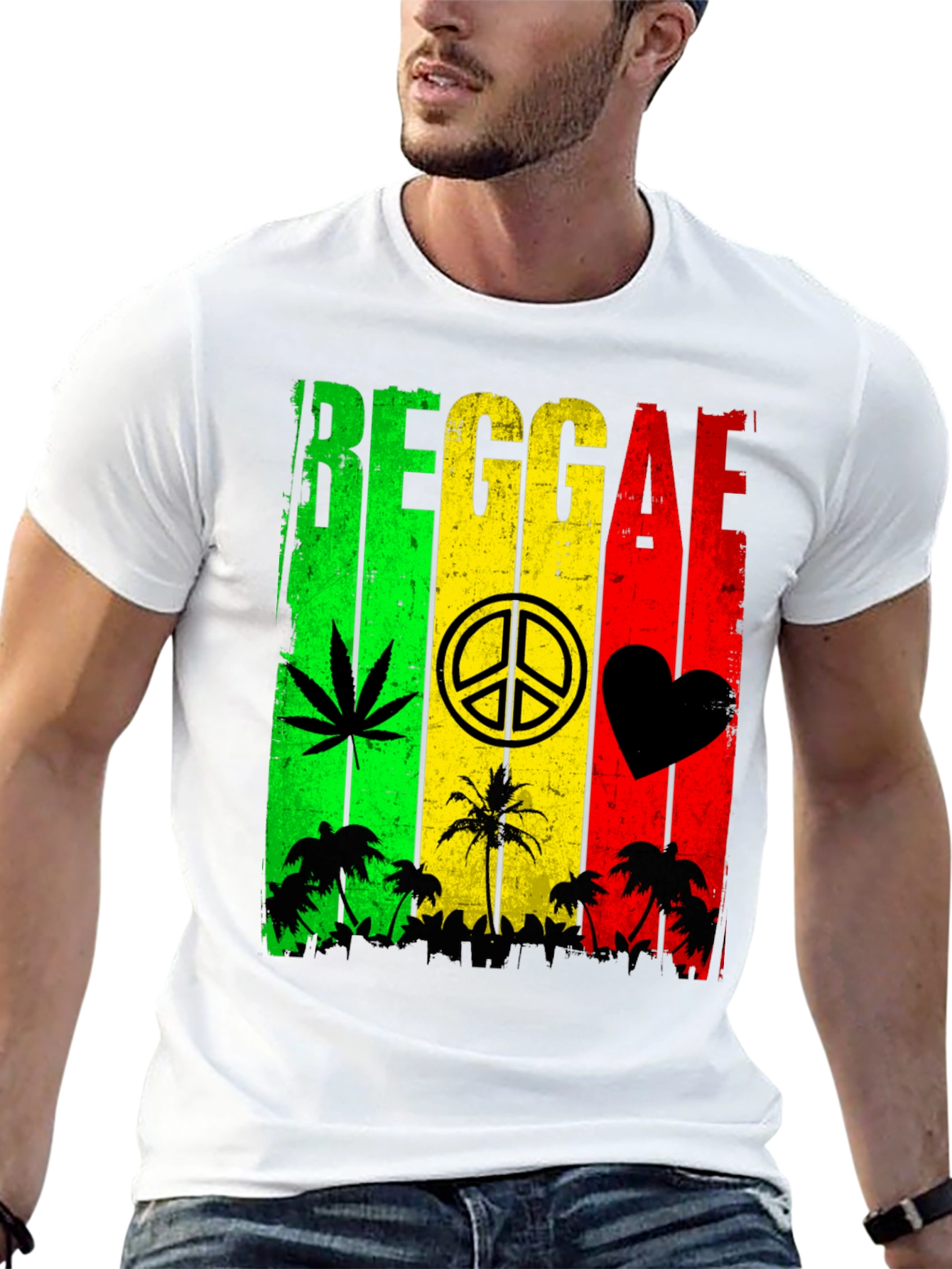 Reggae Rasta Style Graphic T-Shirt