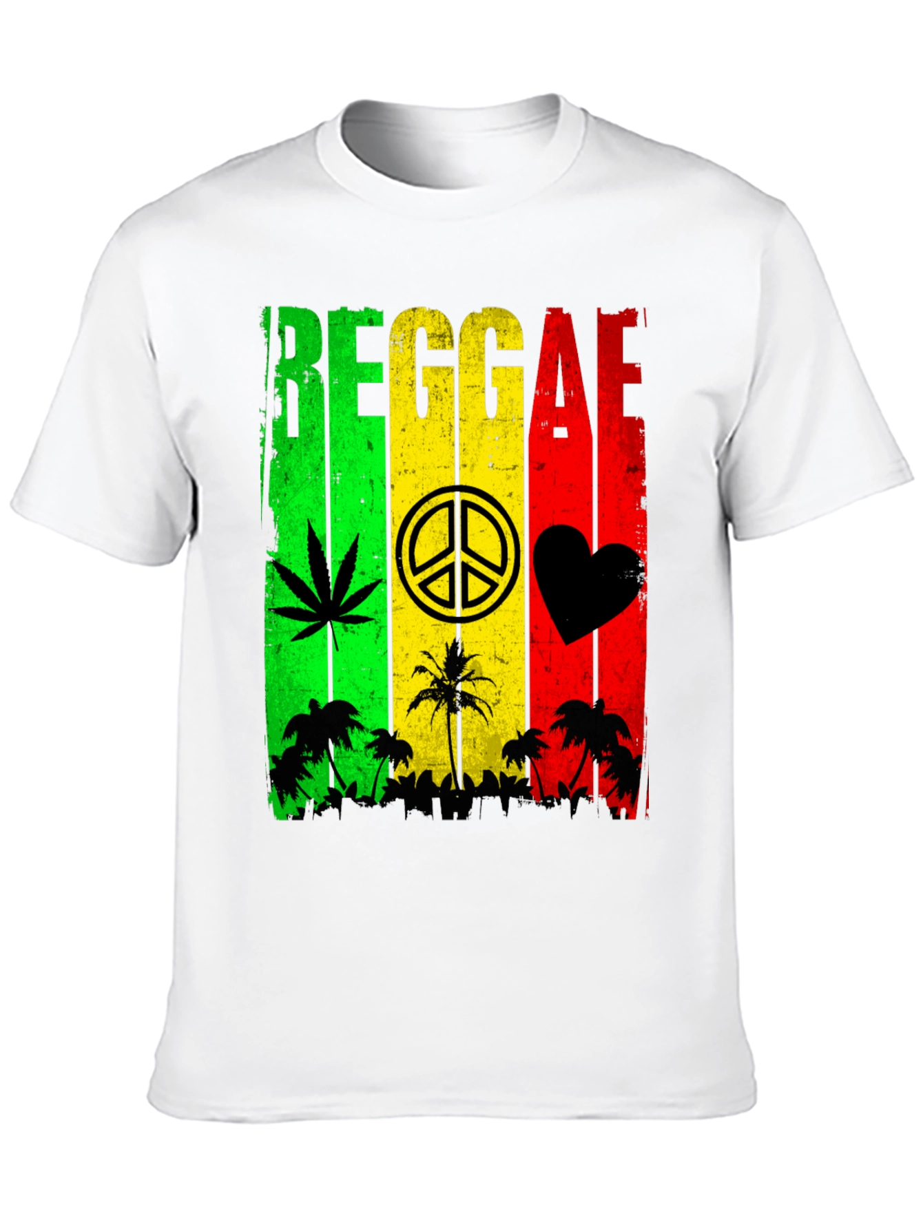 Reggae Rasta Style Graphic T-Shirt