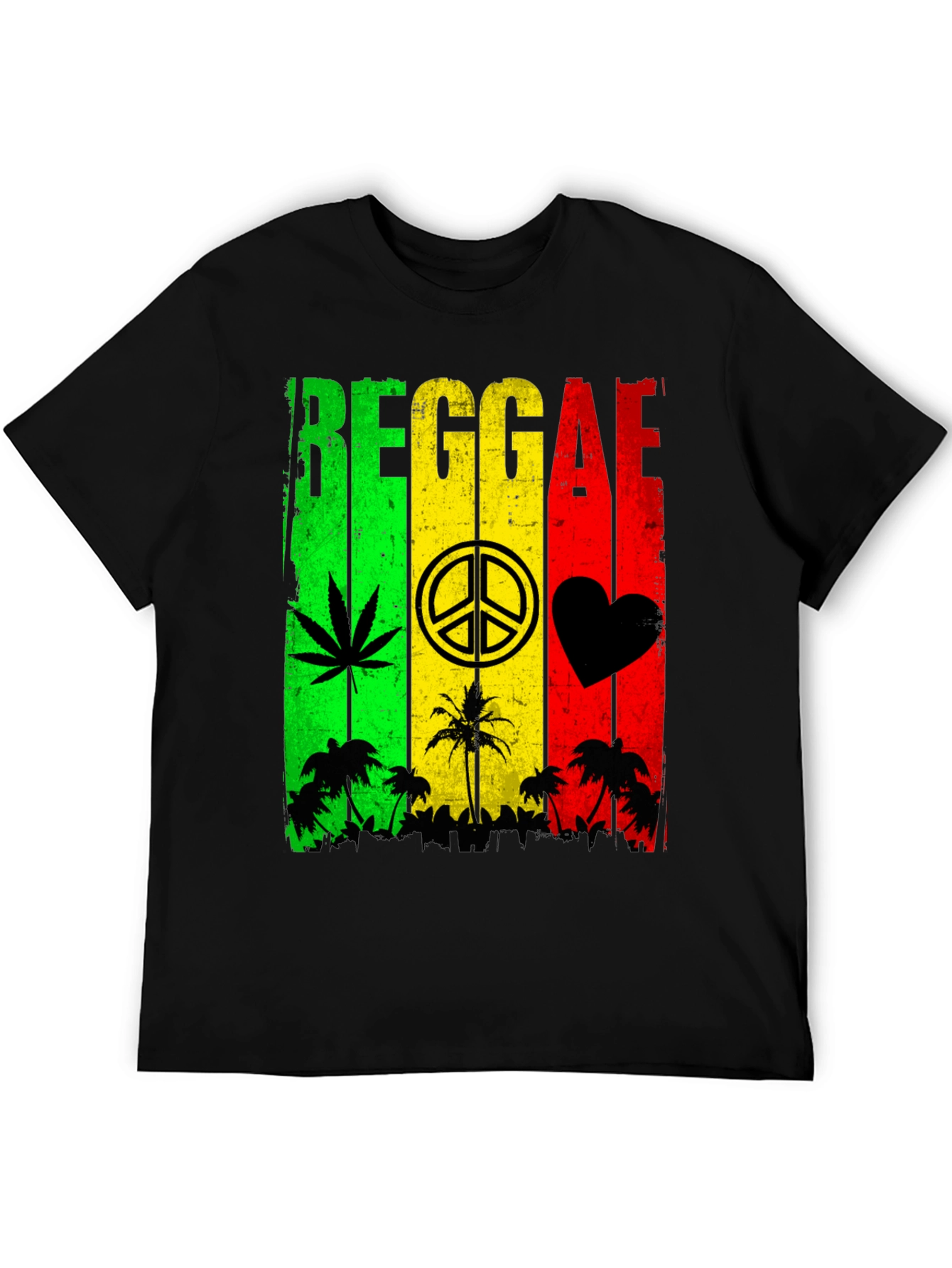 Reggae Rasta Style Graphic T-Shirt