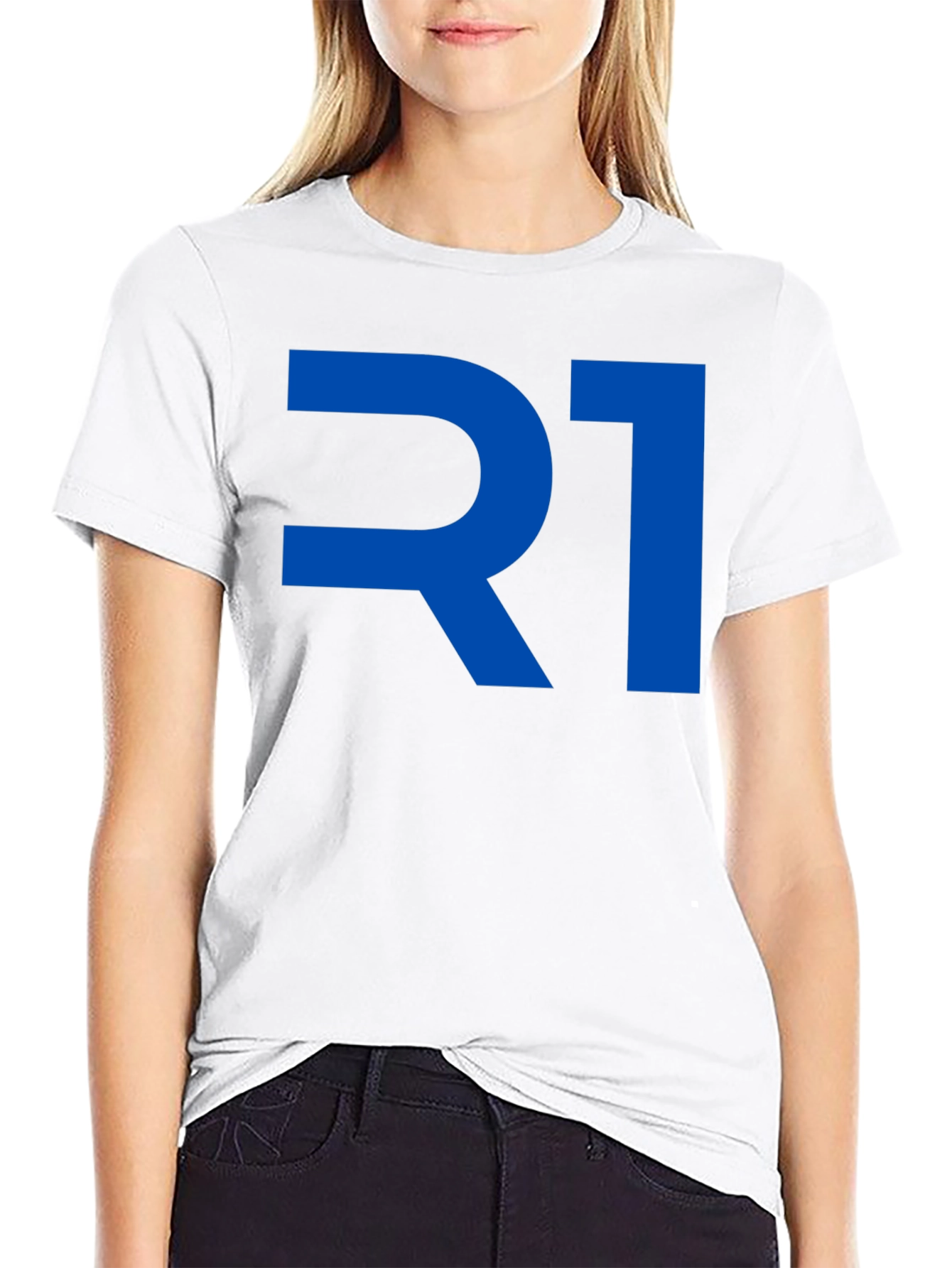 R1 Graphic Tee - Bold Blue Design