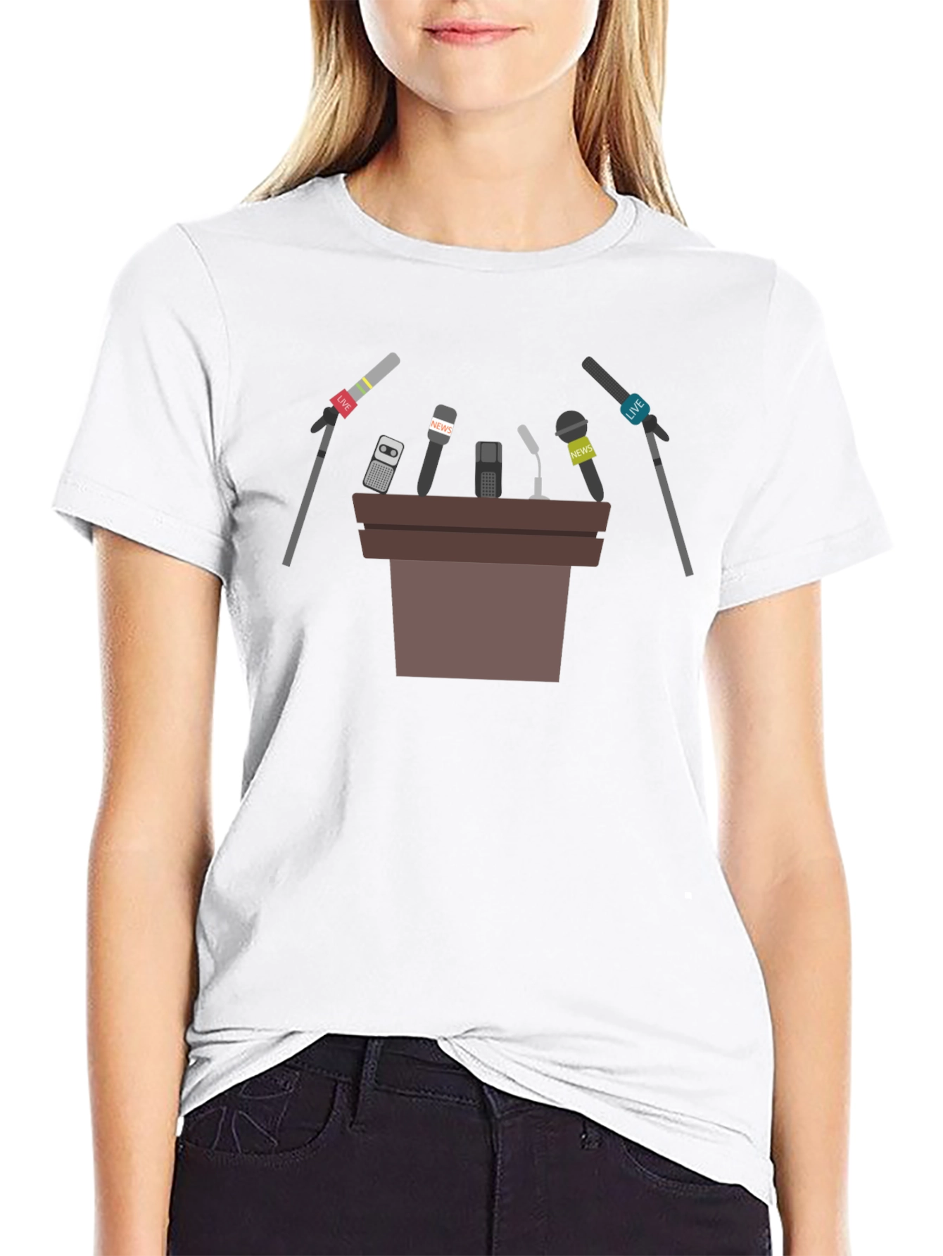 Press Conference Graphic T-Shirt - Stand Out!