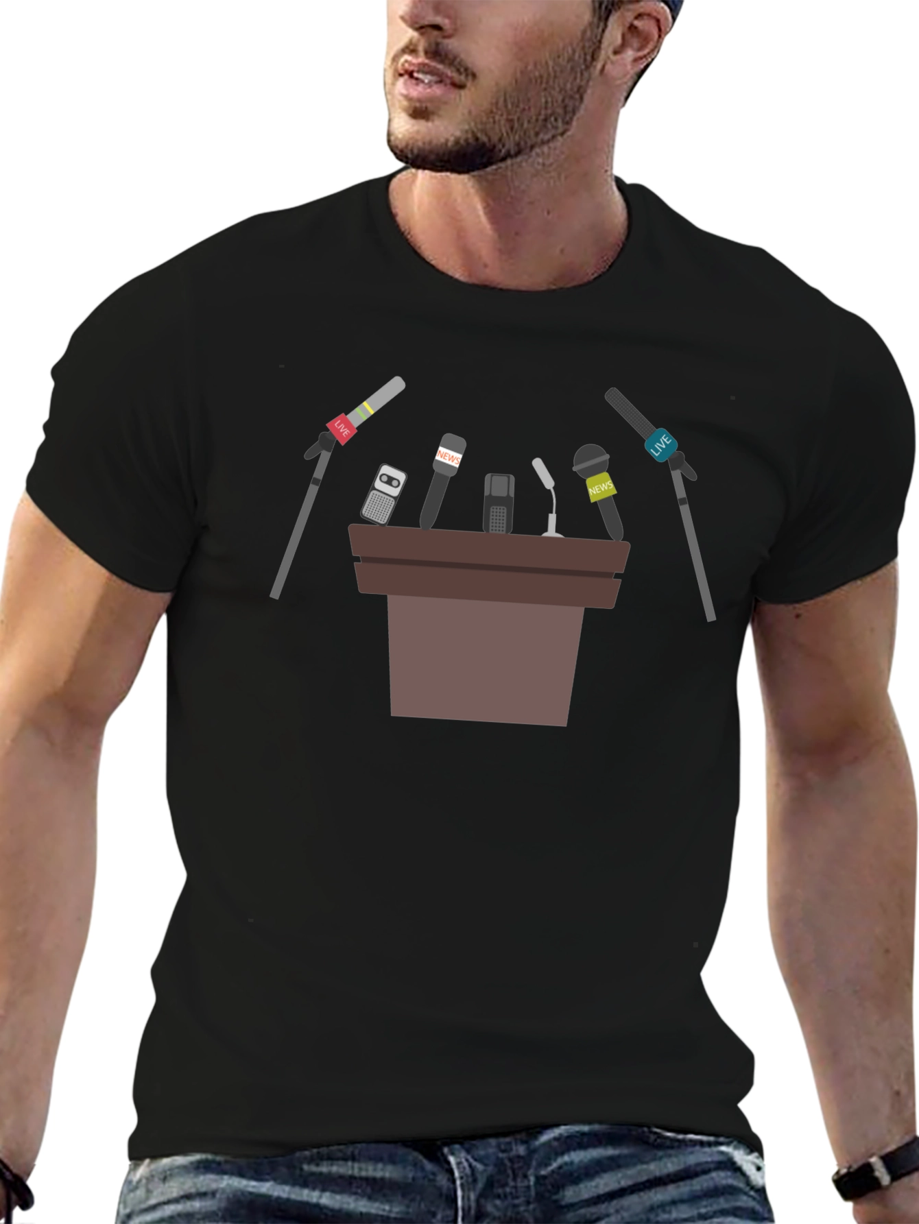 Press Conference Graphic T-Shirt - Stand Out!