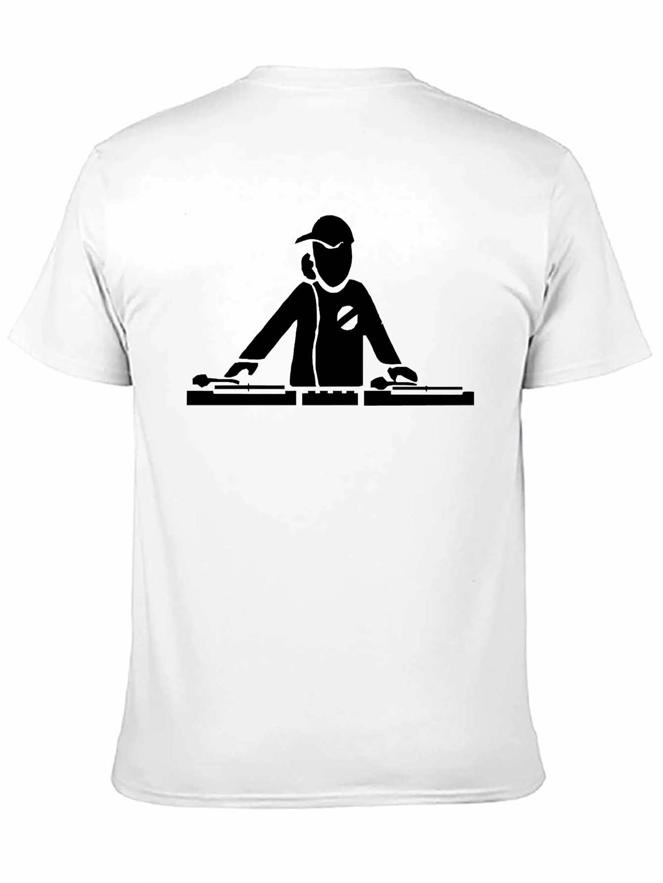 DJ Turntable Graphic Tee - Black