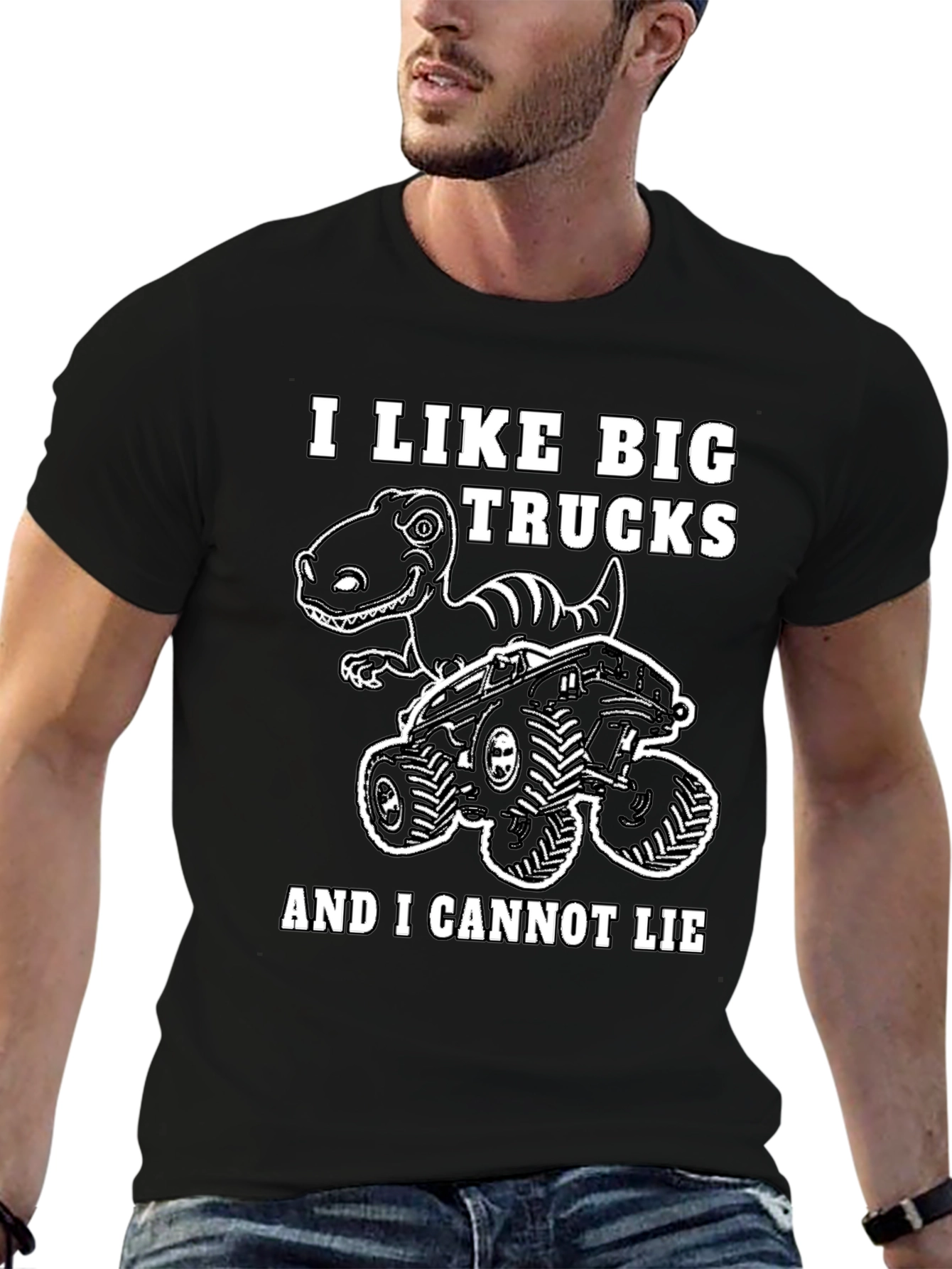 Big Trucks & Dinosaurs Graphic T-Shirt