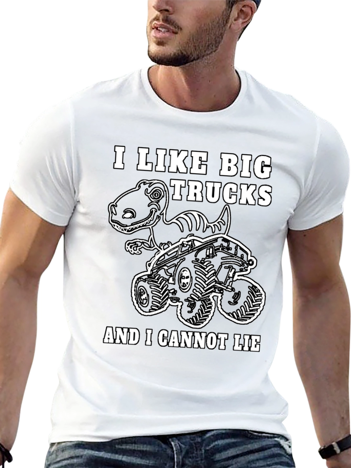 Big Trucks & Dinosaurs Graphic T-Shirt