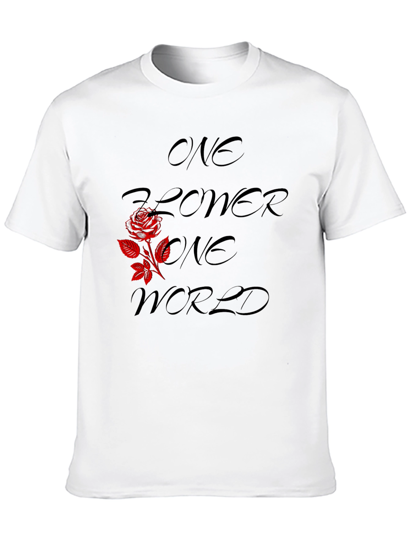 One Flower One World Graphic T-Shirt