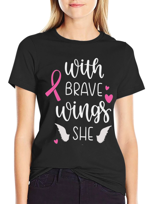 Brave Wings Breast Cancer Awareness T-Shirt
