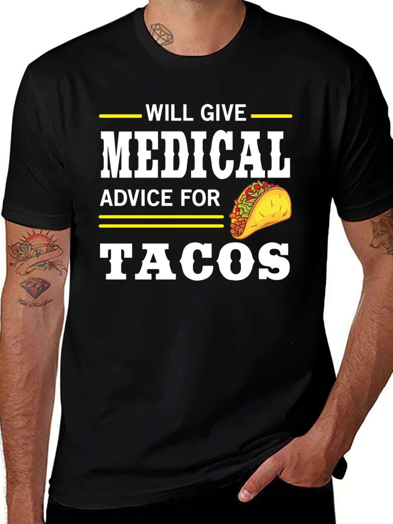 Medical Advice For Tacos Funny T-Shirt