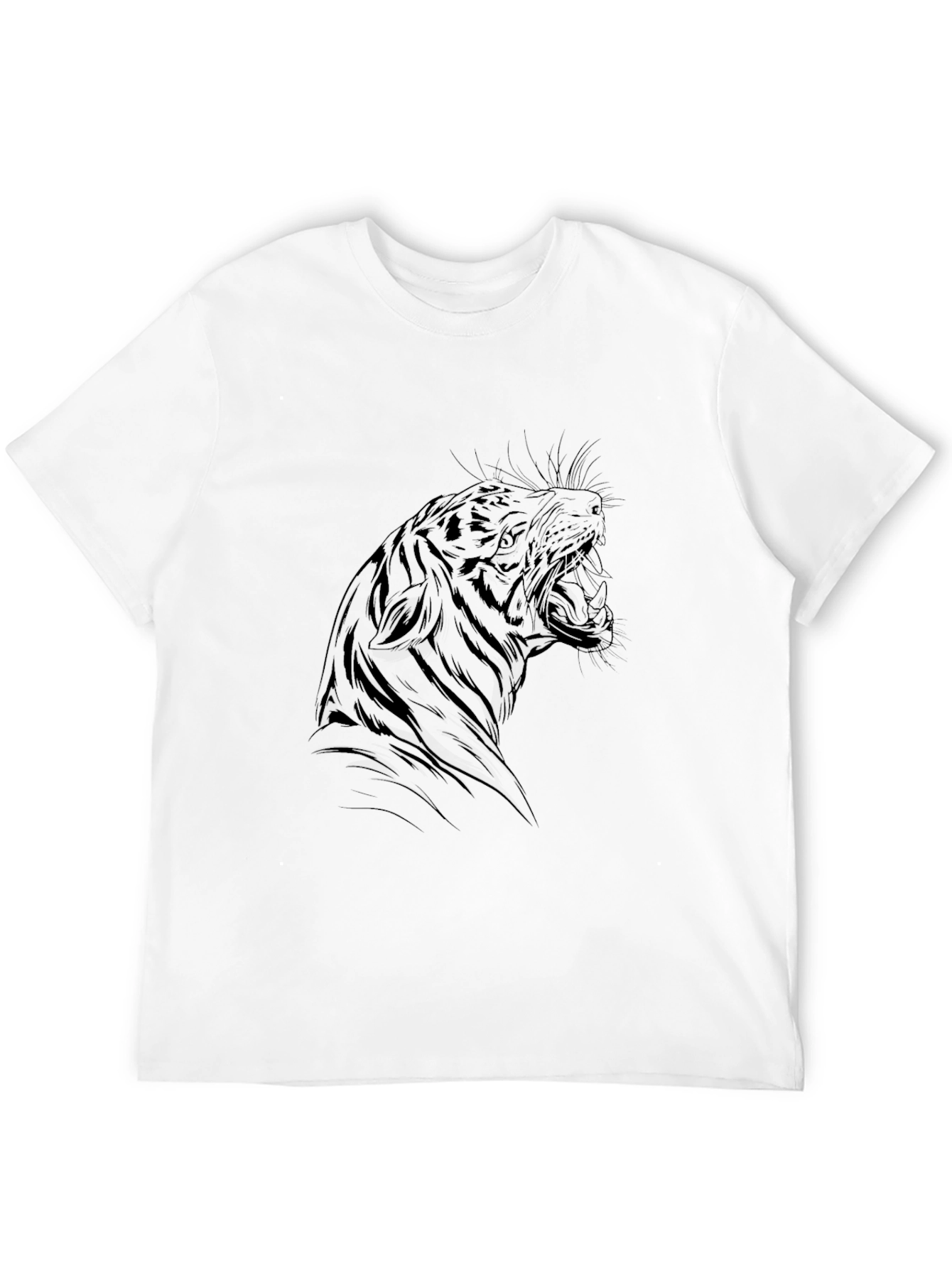 Tiger Graphic Tee - Mens Black T-Shirt