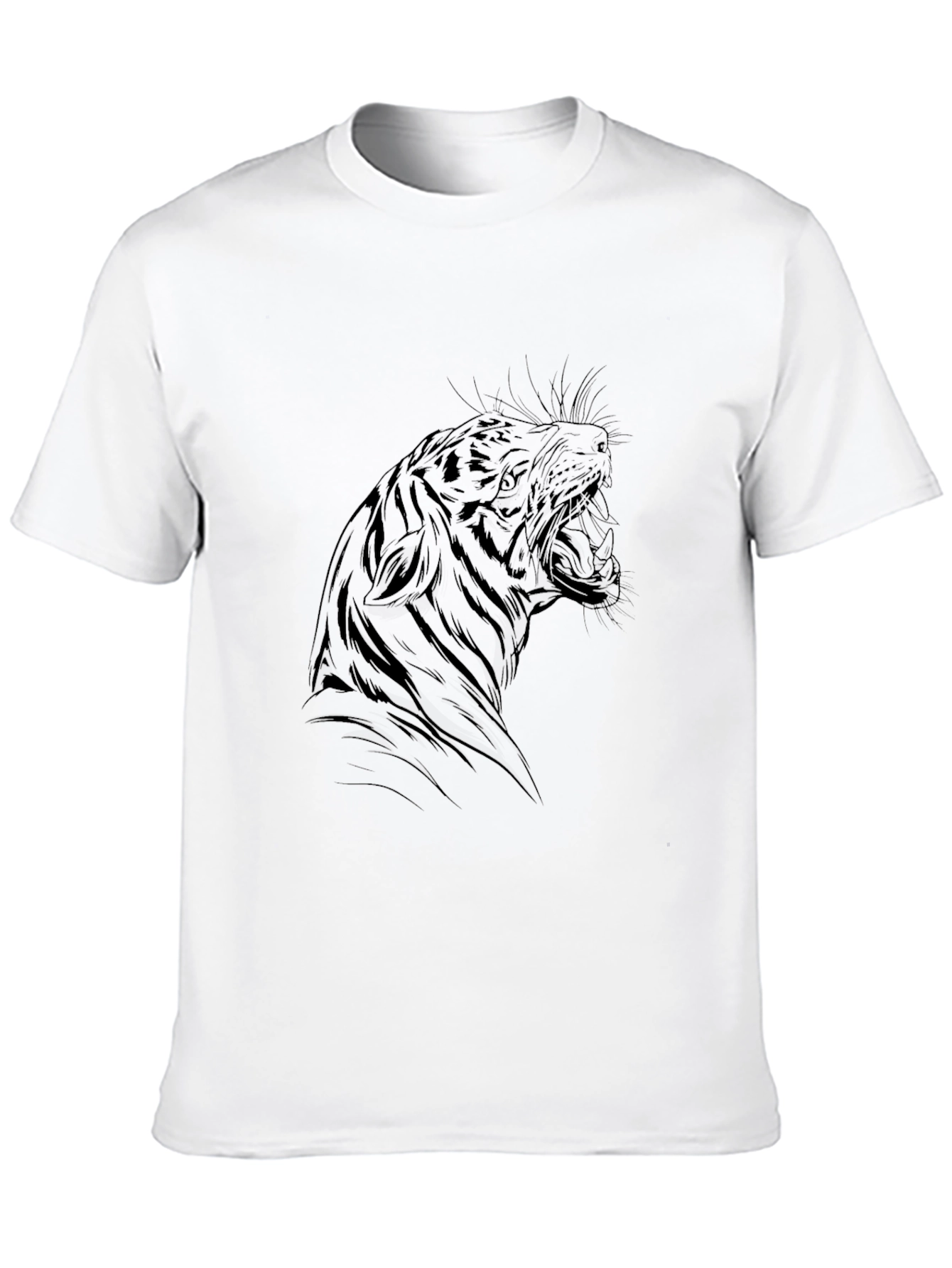 Tiger Graphic Tee - Mens Black T-Shirt