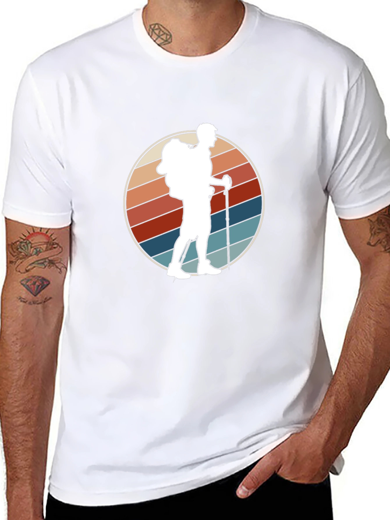 Retro Hiker Graphic Tee - Adventure Ready!