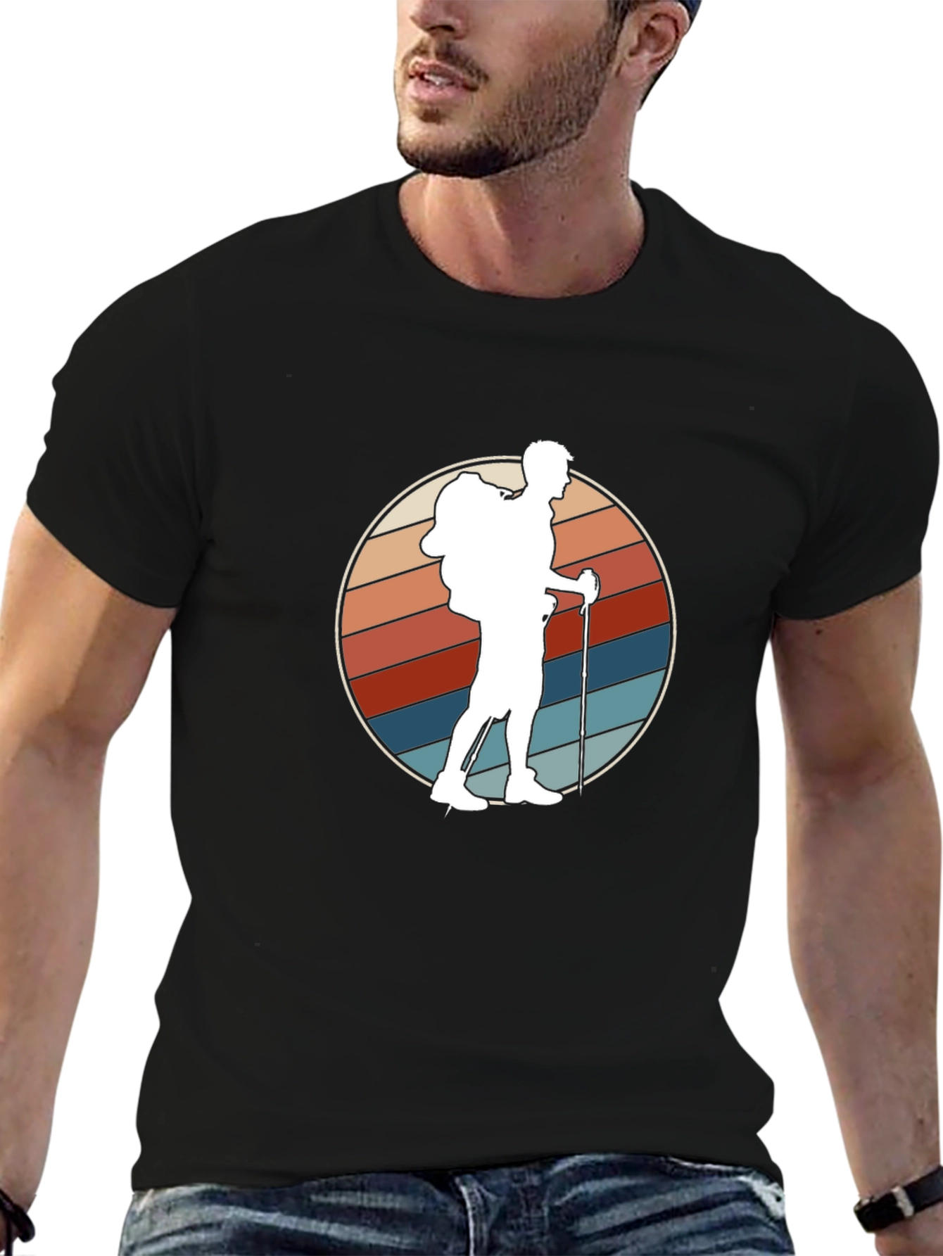 Retro Hiker Graphic Tee - Adventure Ready!