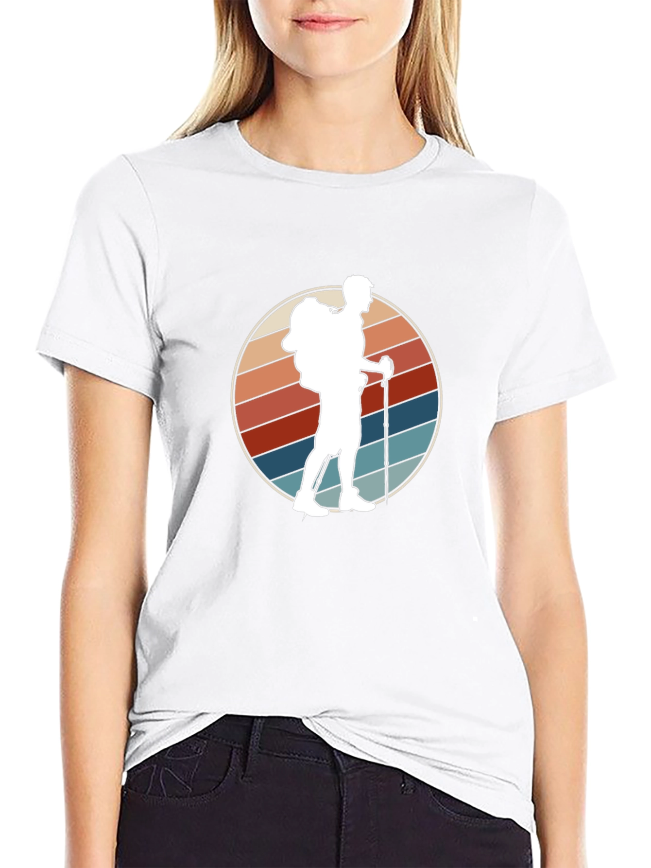 Retro Hiker Graphic Tee - Adventure Ready!