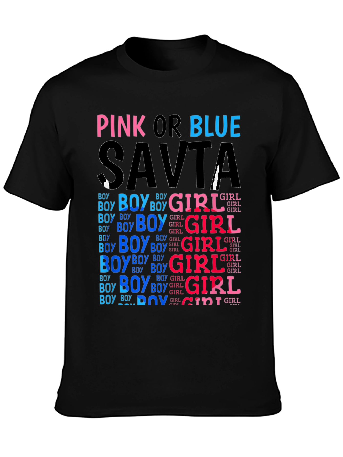 Pink or Blue Savta Gender Reveal T-Shirt