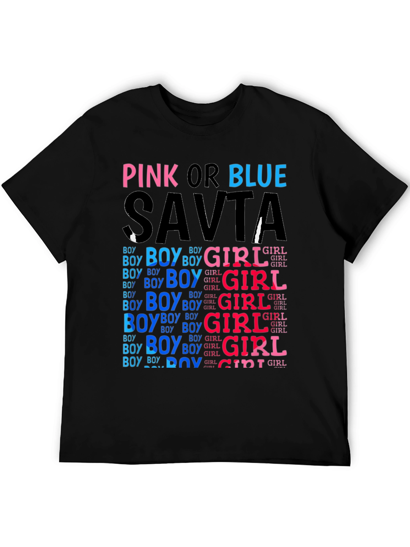 Pink or Blue Savta Gender Reveal T-Shirt
