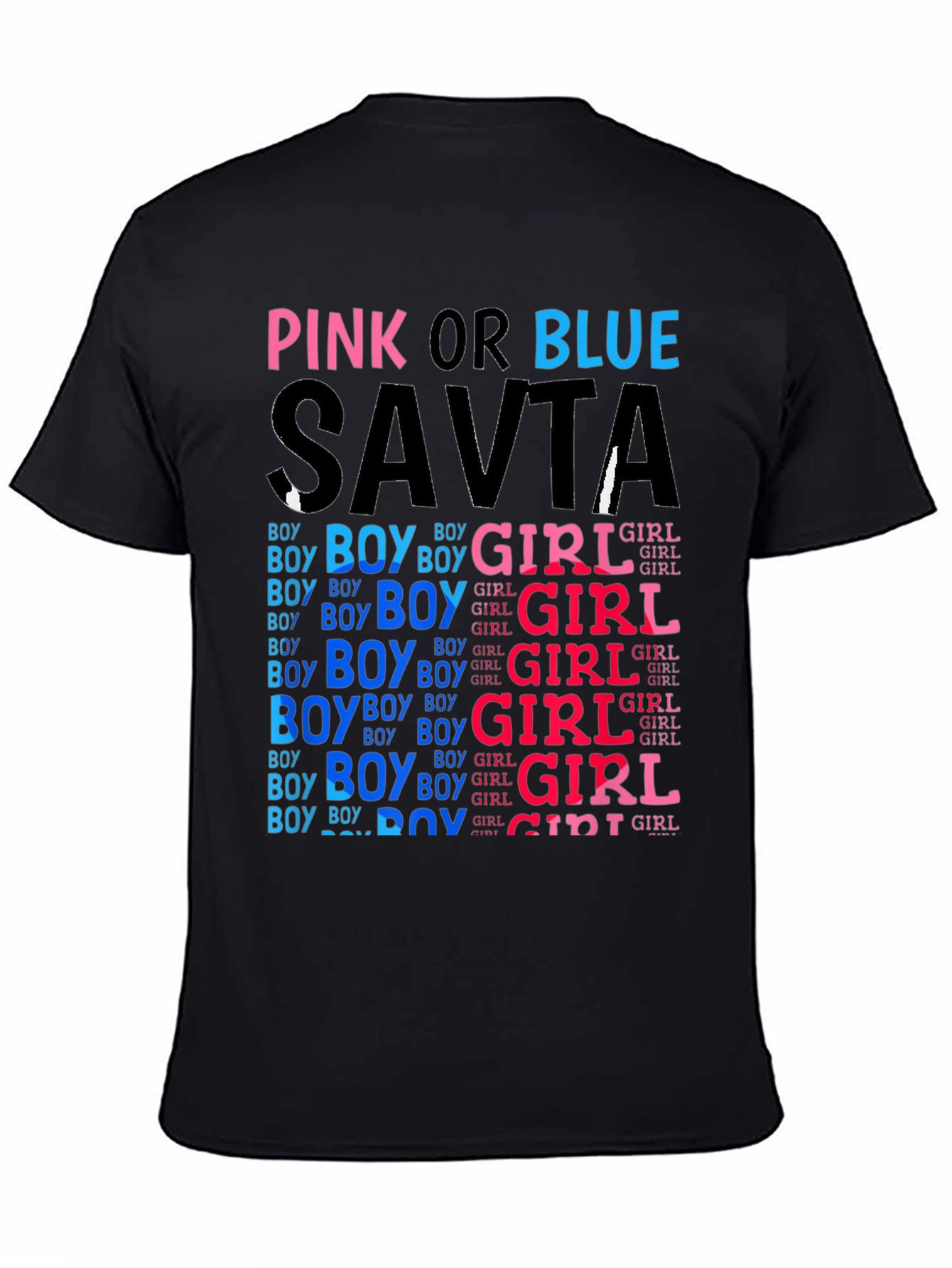 Pink or Blue Savta Gender Reveal T-Shirt