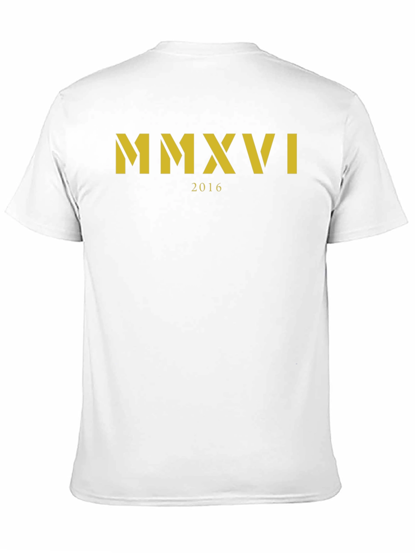 MMXVI 2016 Graphic T-Shirt - Black Cotton Tee