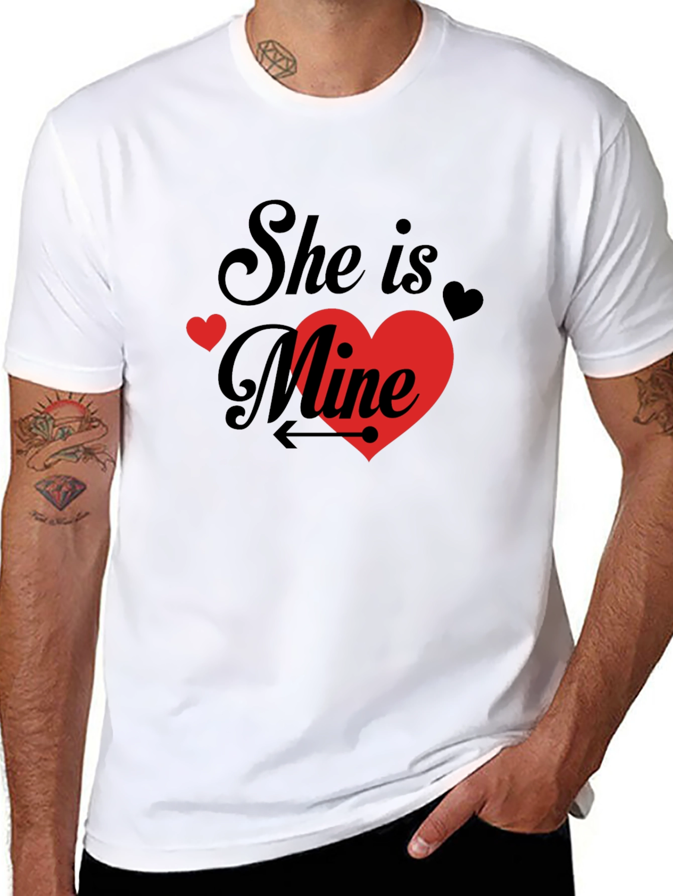 She is Mine T-Shirt: Valentines Day Gift