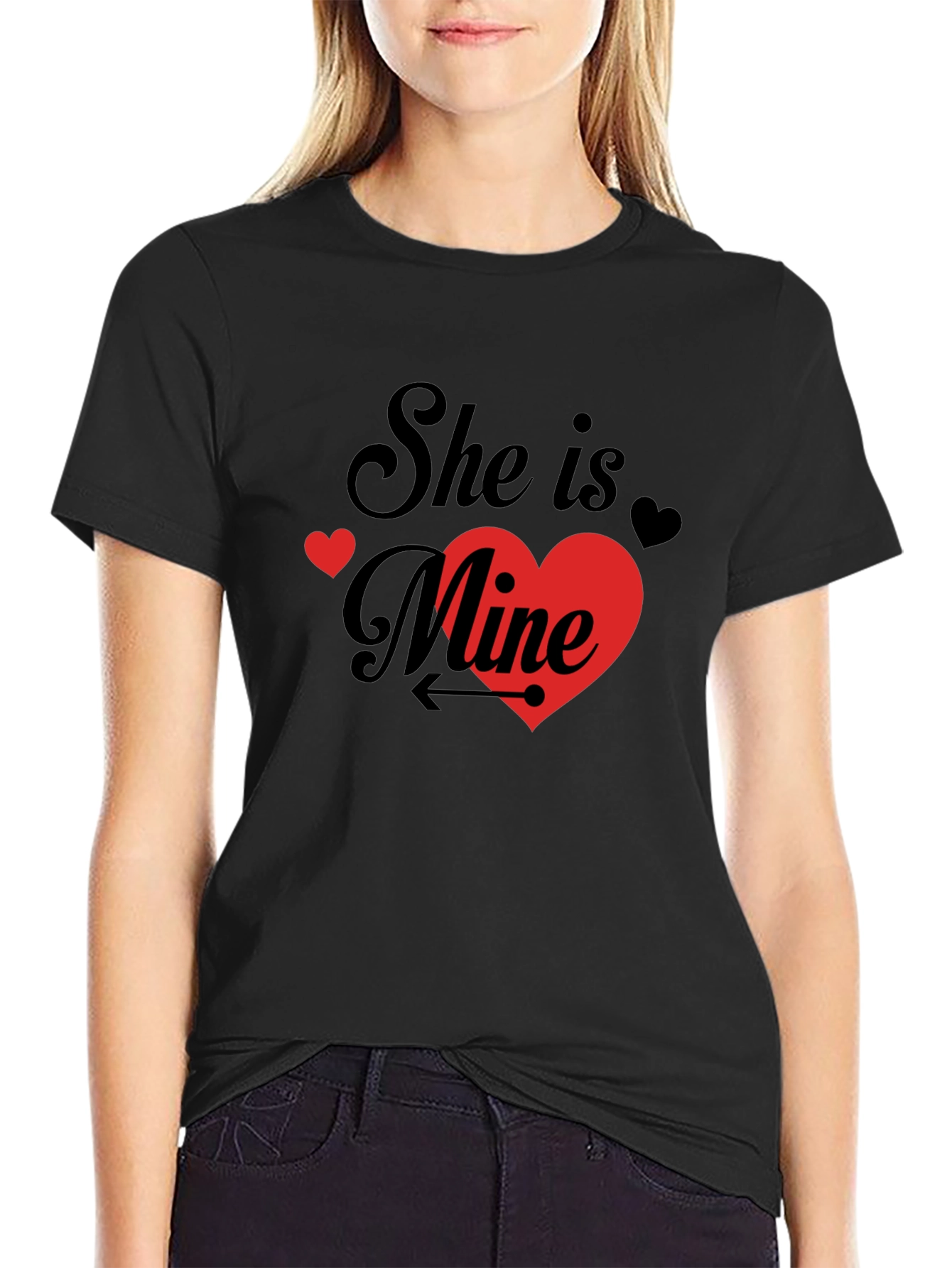 She is Mine T-Shirt: Valentines Day Gift